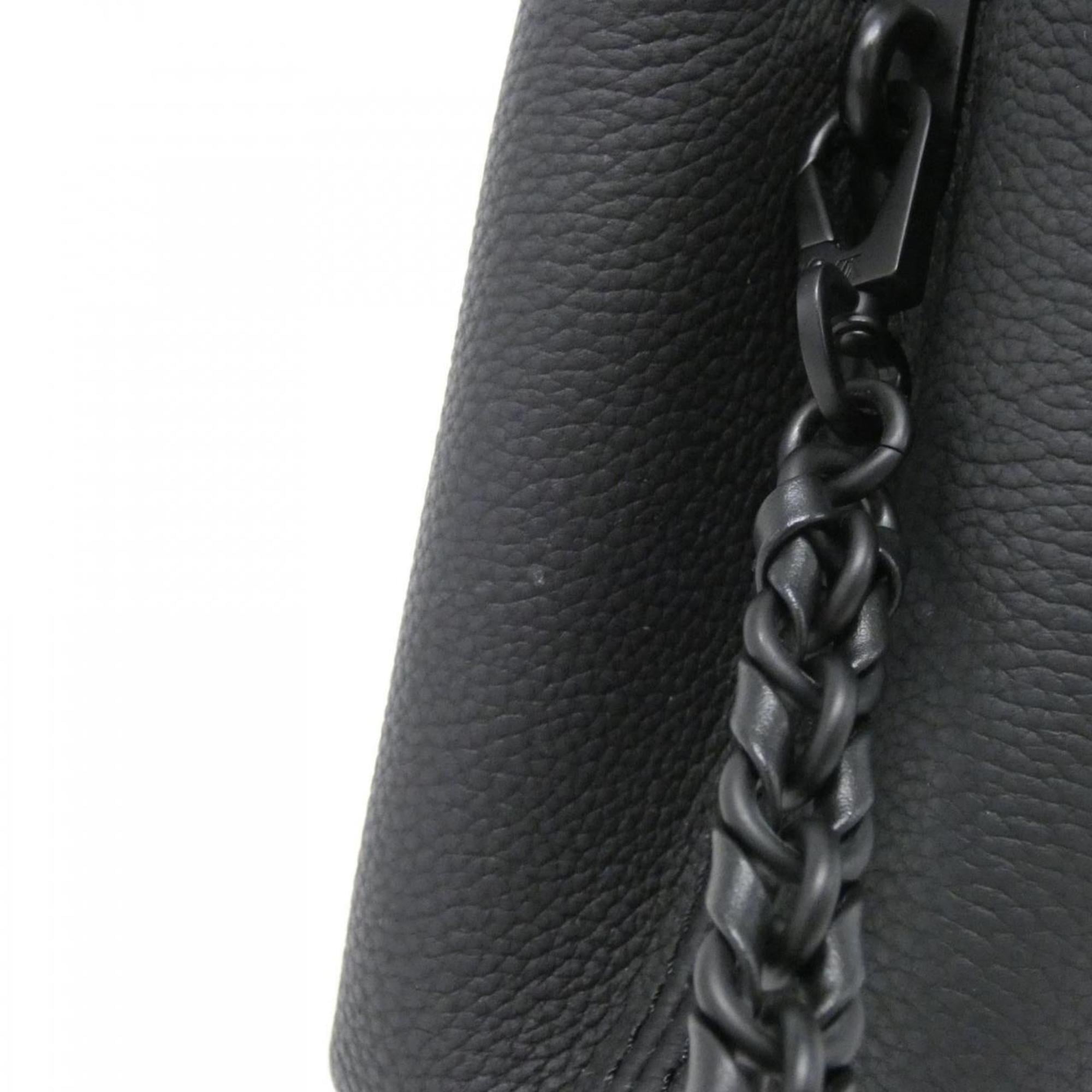 Louis Vuitton Black Leather Handbag