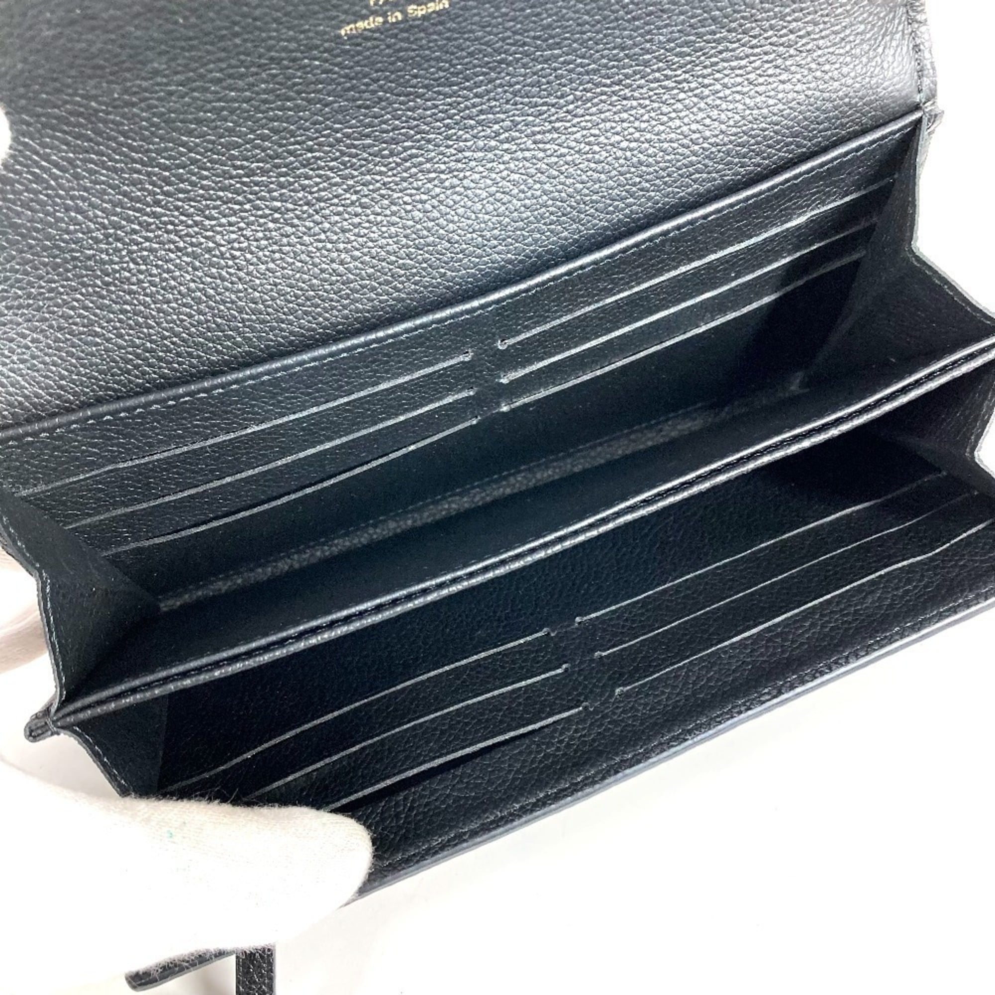Louis Vuitton Monogram Empreinte Black Noir Monogram Empreinte Long Wallet