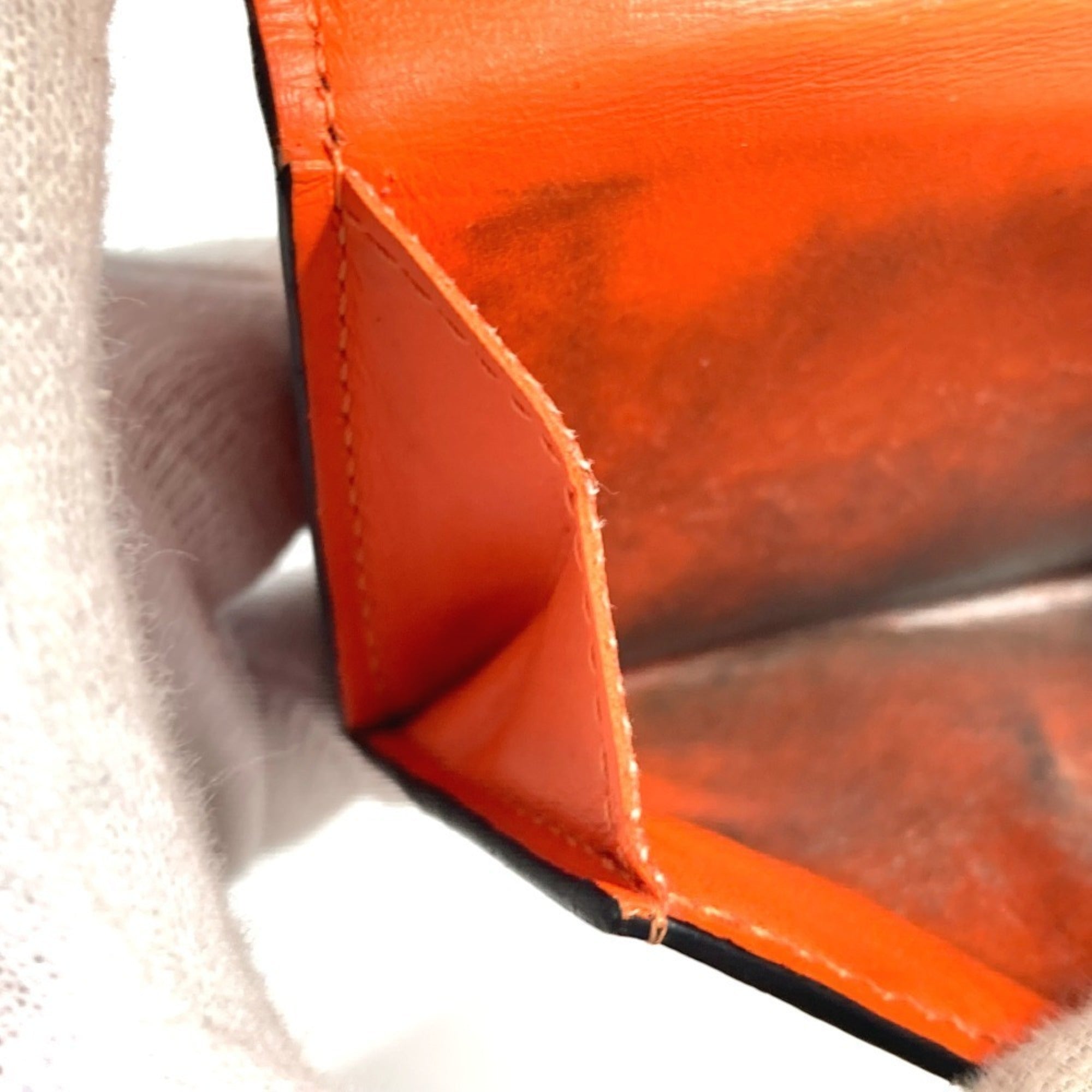 Louis Vuitton Taigarama Orange Taiga Leather Monogram Wallet (Tri-Fold)