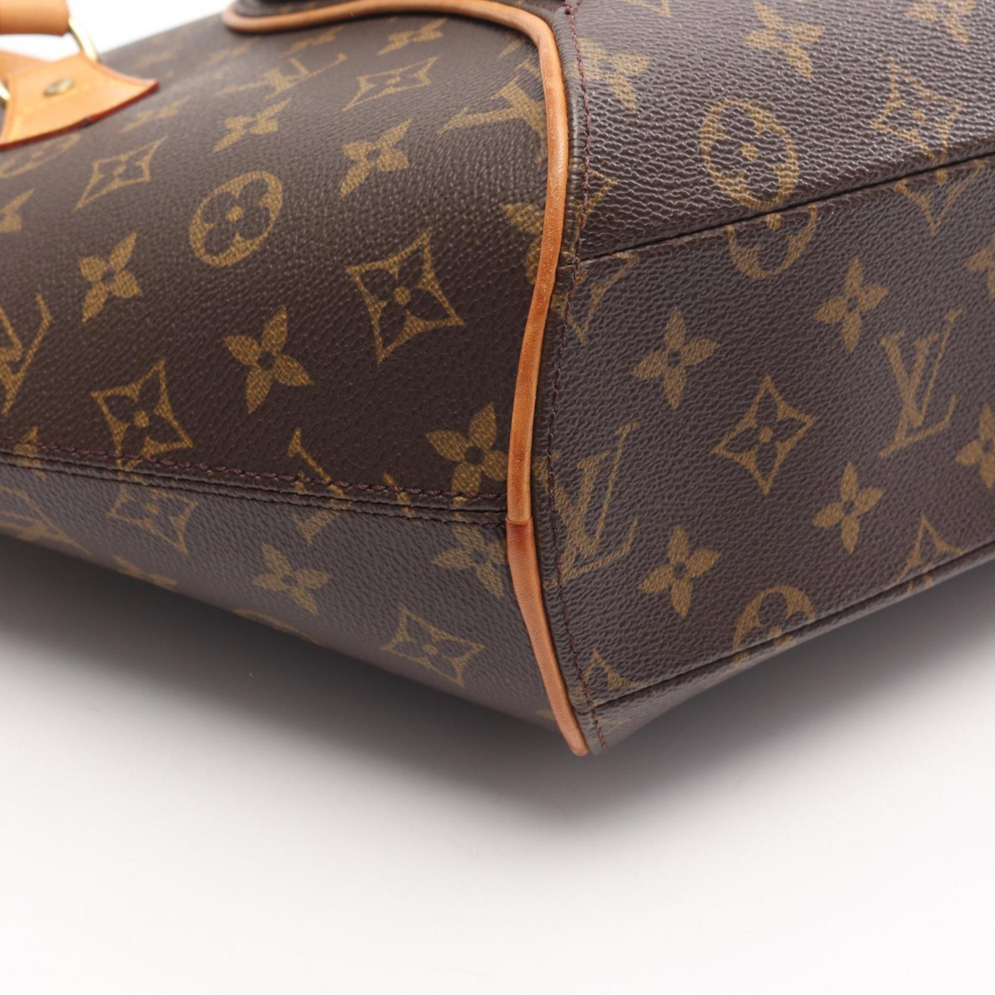 Louis Vuitton Brown Coated Canvas Leather Shoulder Bag