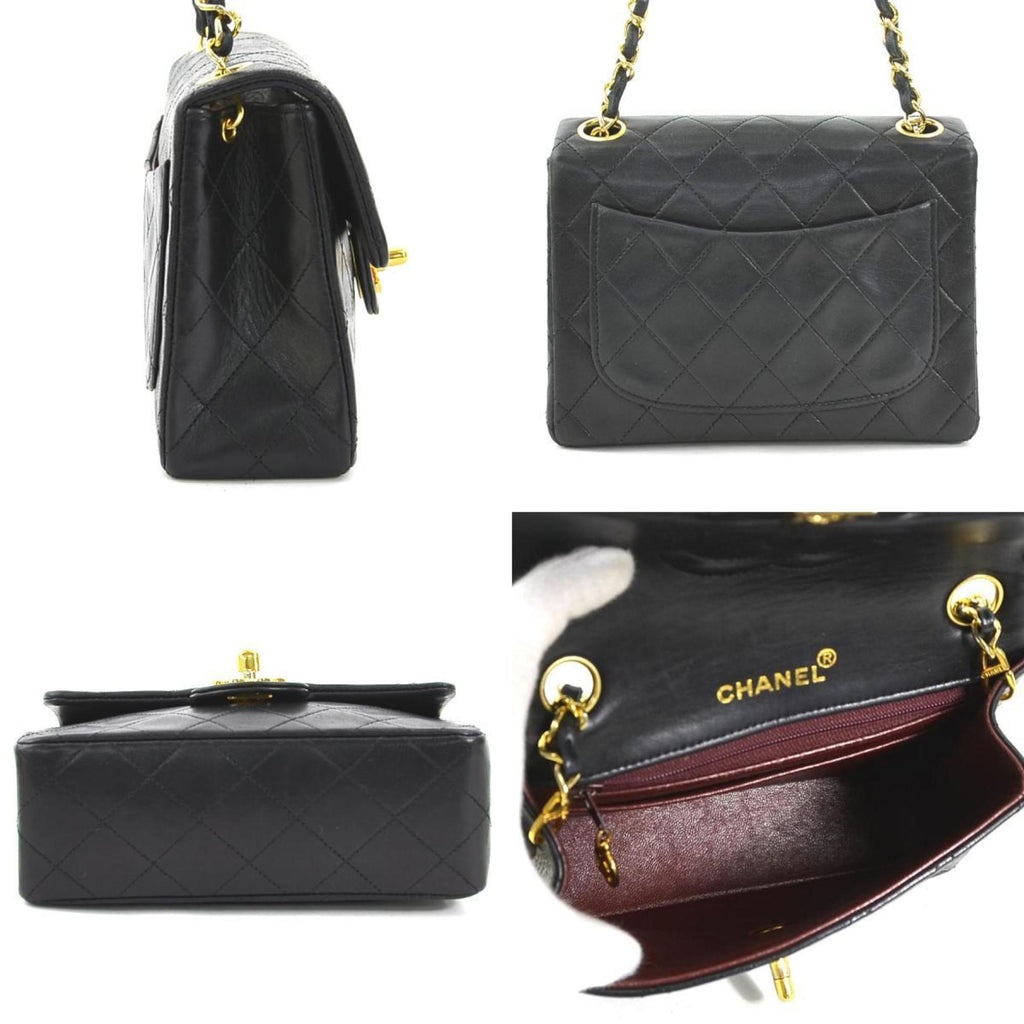 Chanel Black Leather Shoulder Bag