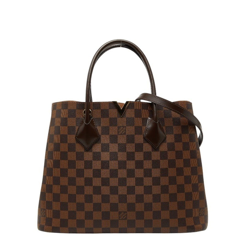 Louis Vuitton Brown Ebene Pvc Leather Shoulder Bag Tote Bag