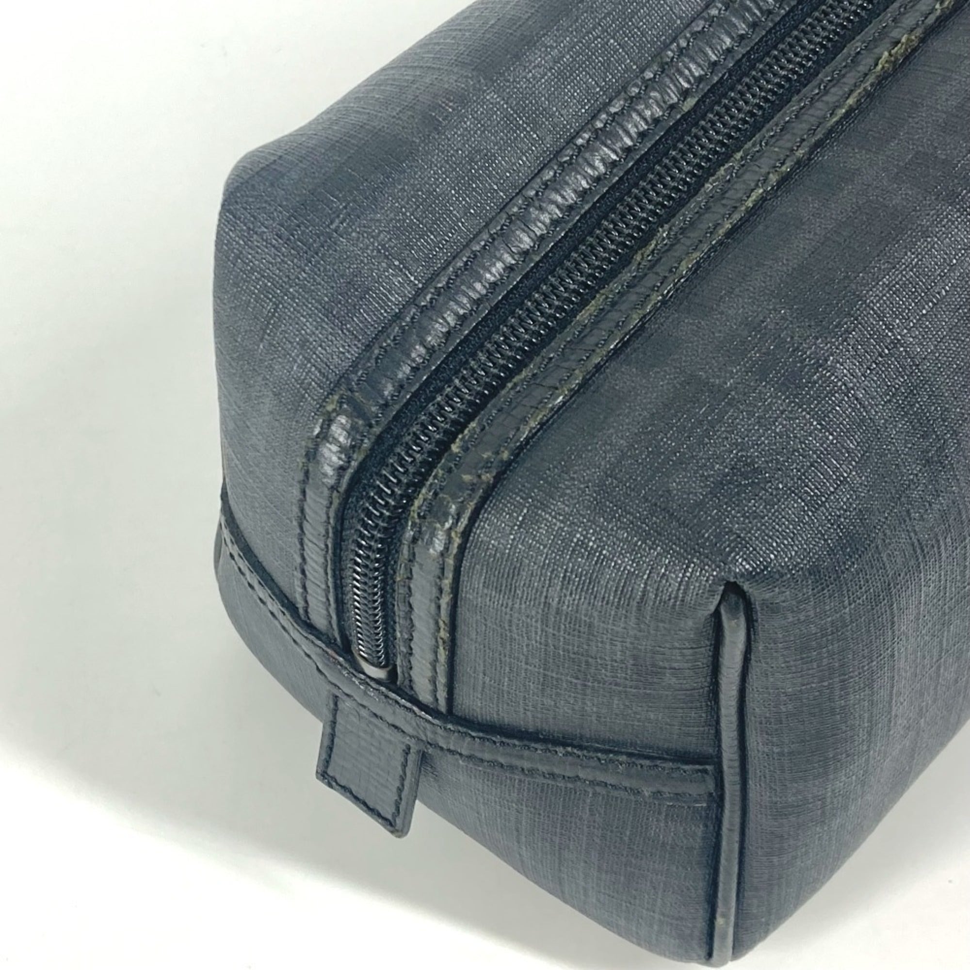 Fendi Zucca Black Pvc Pouch