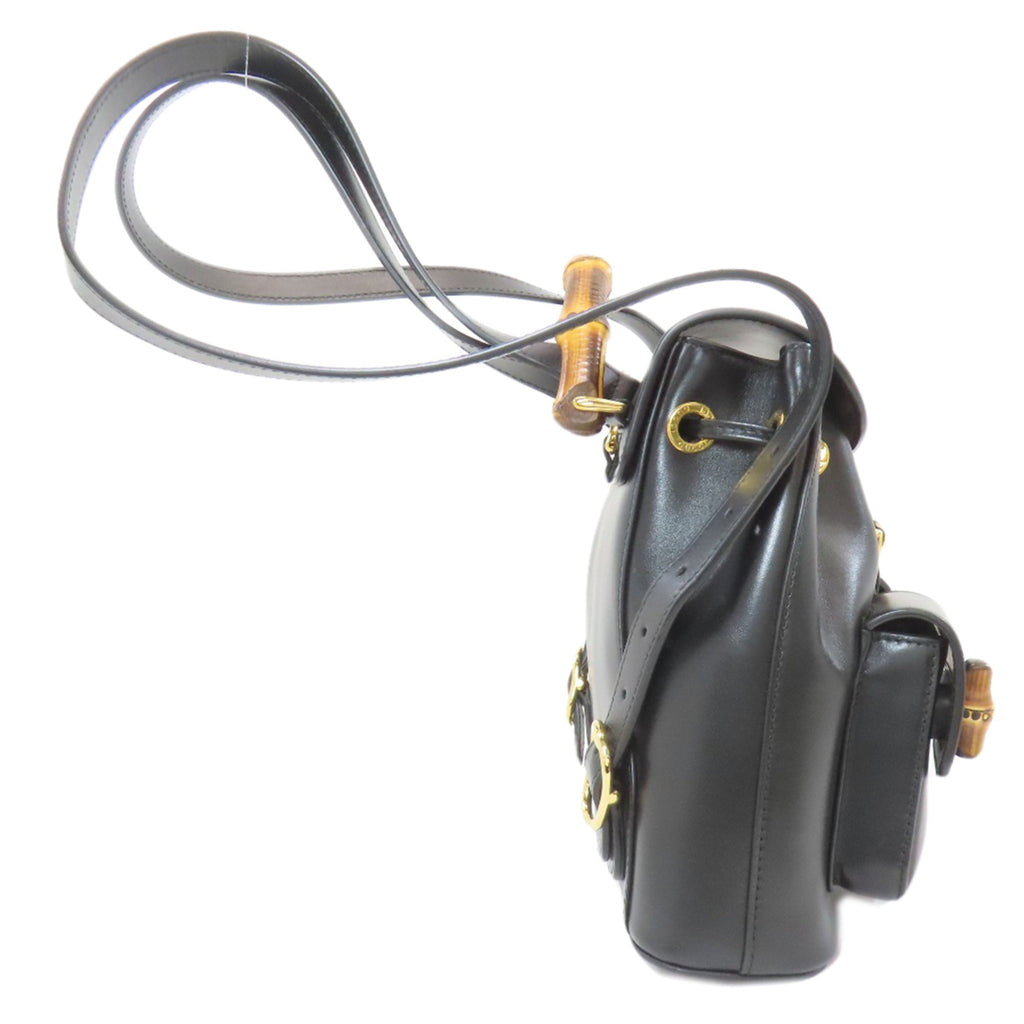 Gucci Black Leather Backpack (Pre-Owned)
