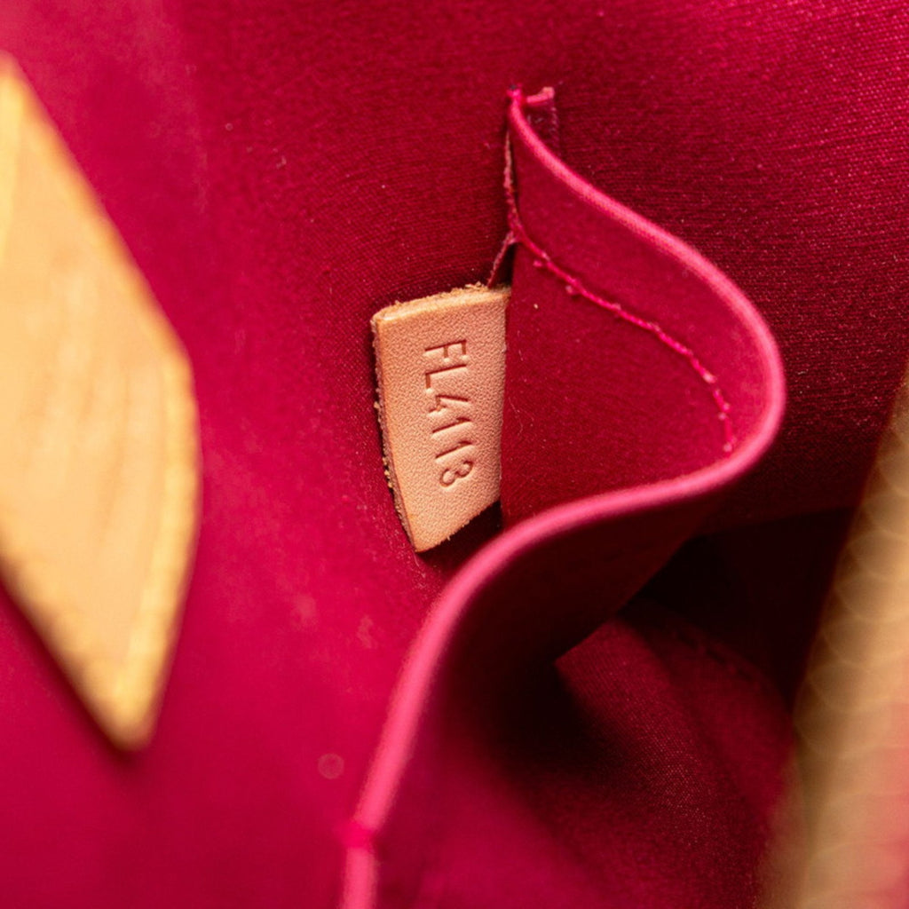Louis Vuitton Red Color Rouge Grenadine Patent Leather Handbag