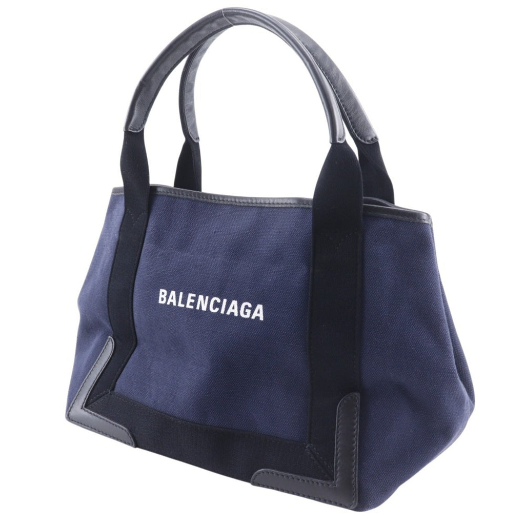 Balenciaga Navy Canvas Tote