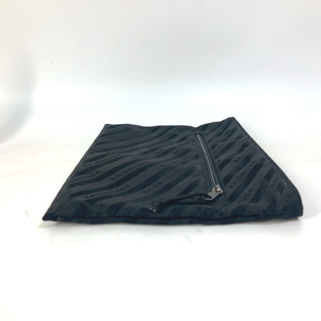 Balenciaga Black Cloth Clutch