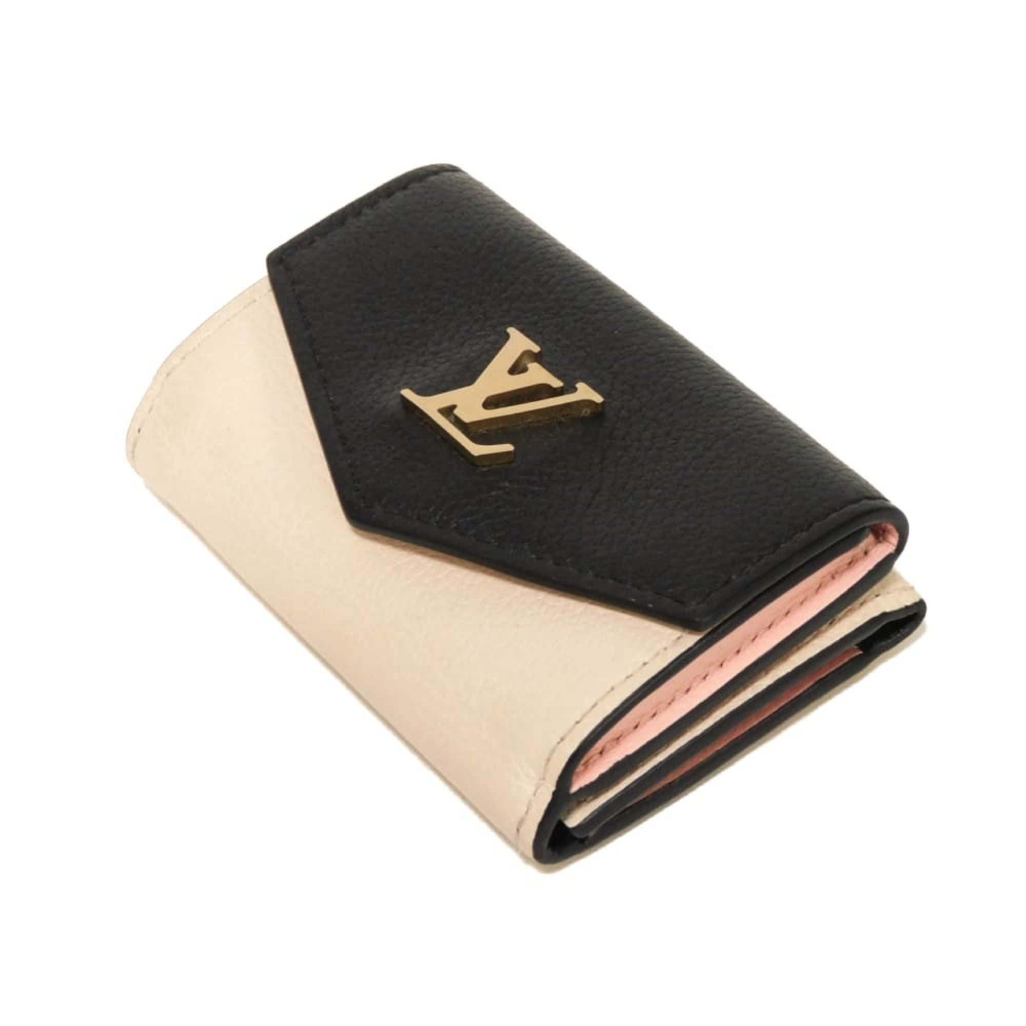 Louis Vuitton Noir Rose Tricolor Leather Wallet (Tri-Fold)