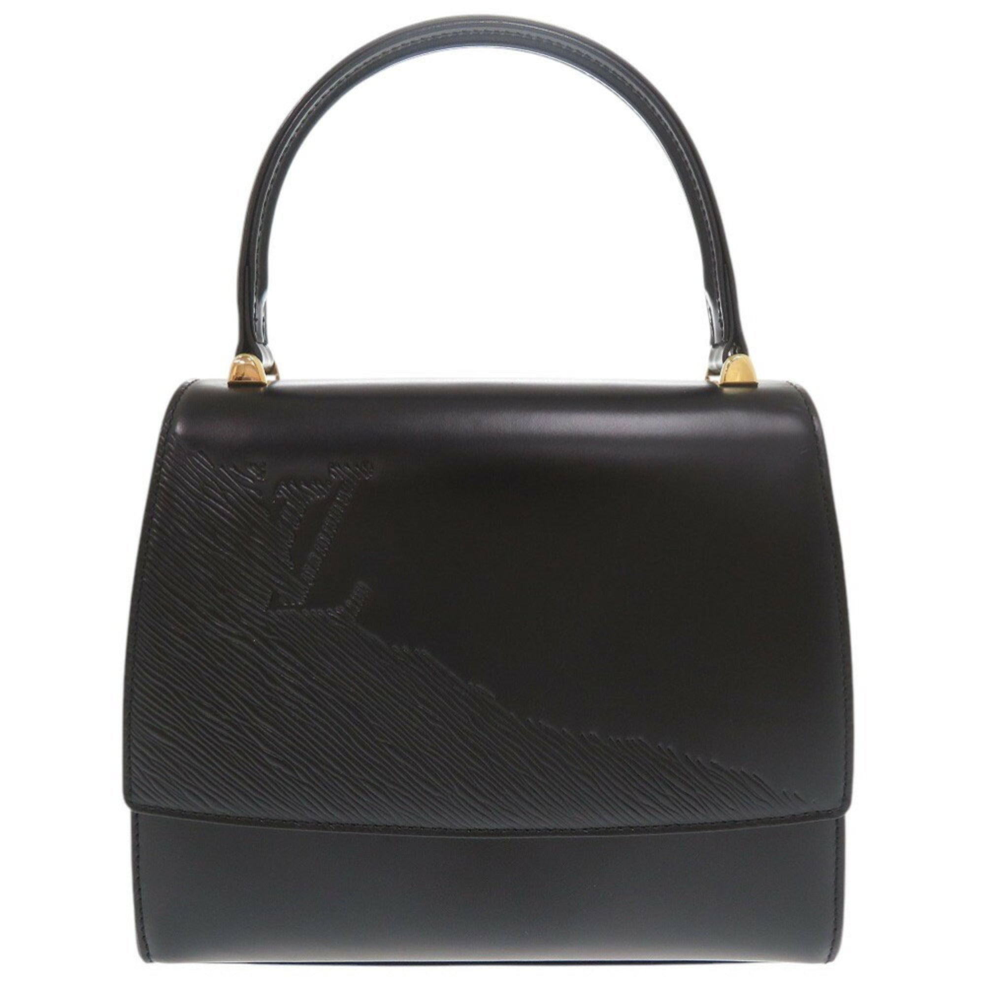 Louis Vuitton Black Leather Handbag