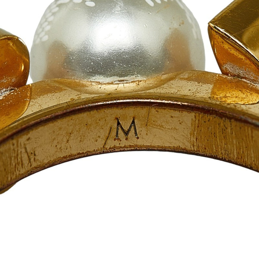 Louis Vuitton Gold Gold Plating Band Ring