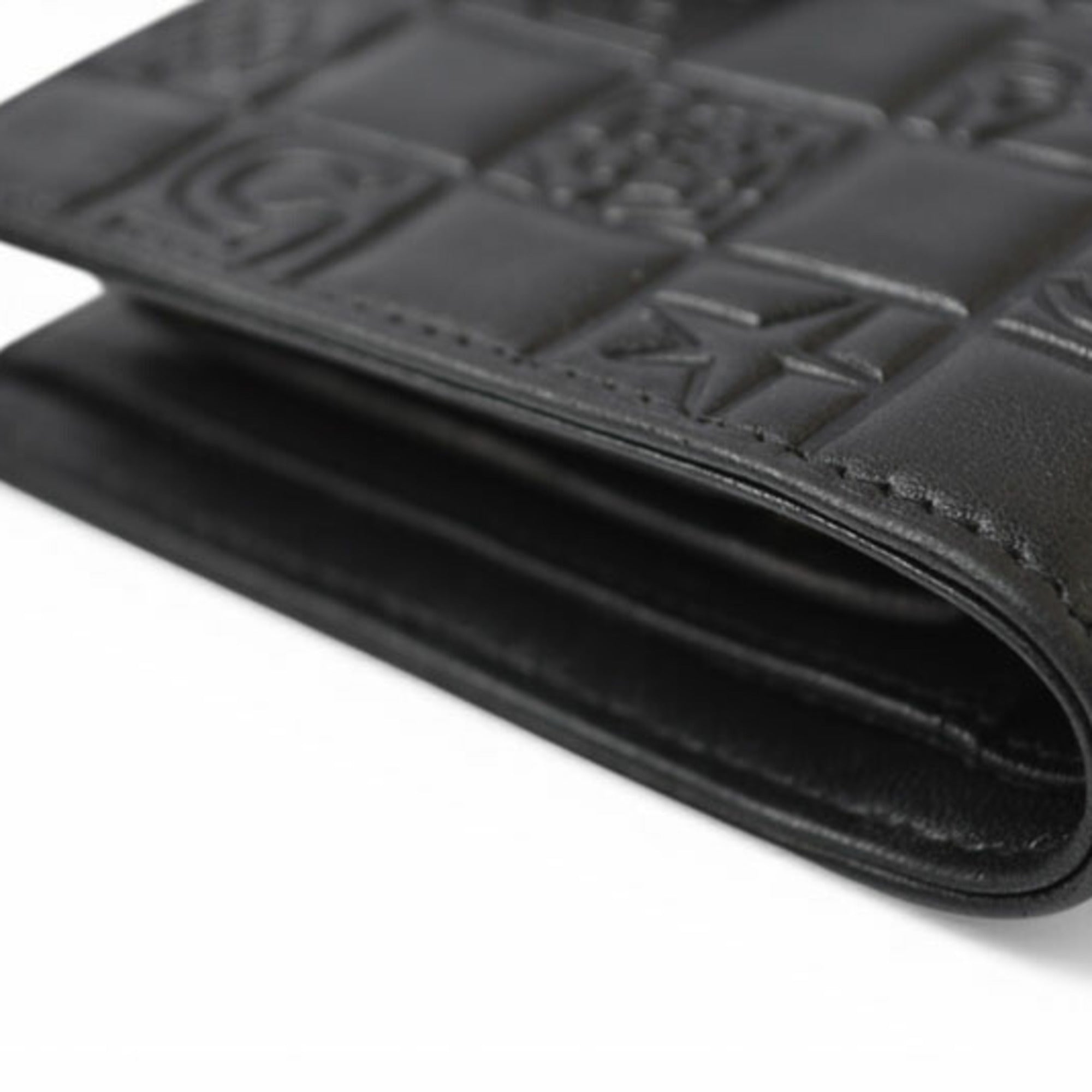 Chanel Black Leather Long Wallet (Bi-Fold)