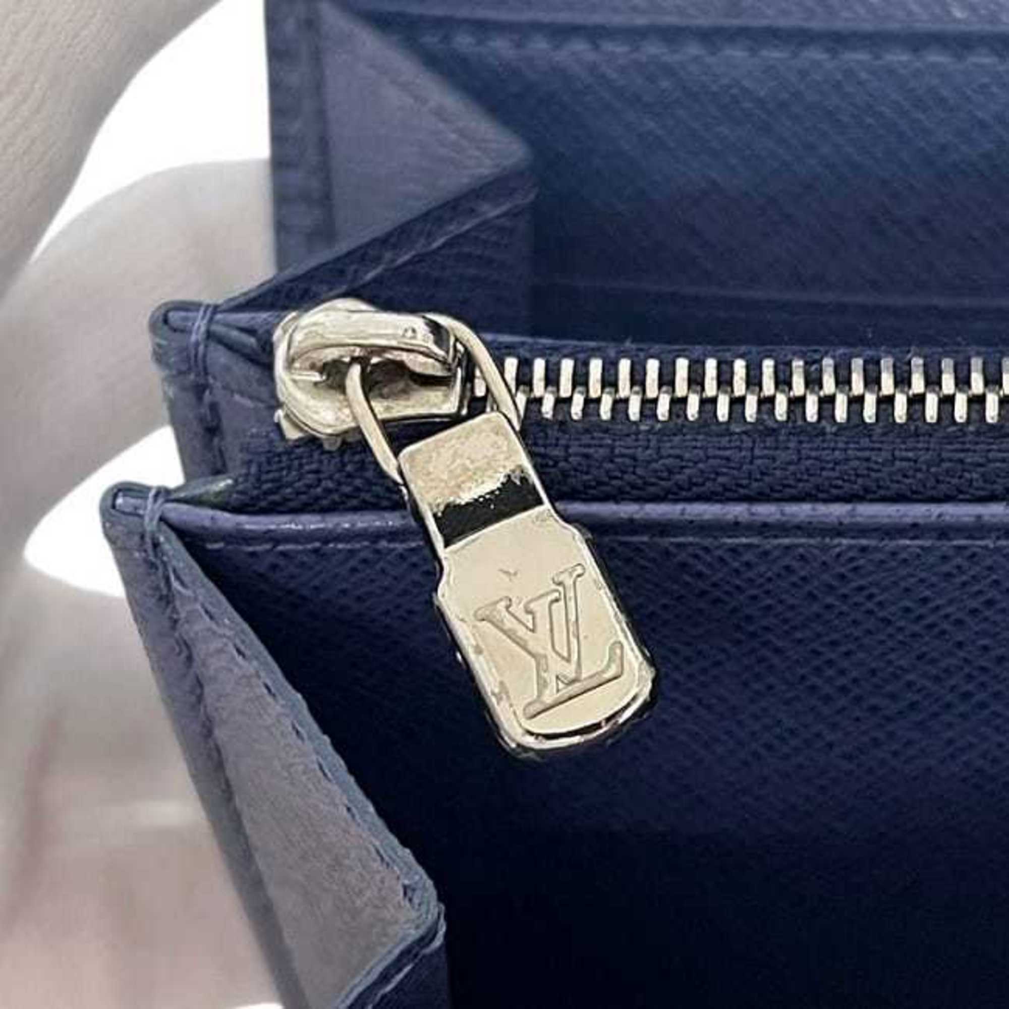 Louis Vuitton Blue Myrtille Epi Leather Long Wallet
