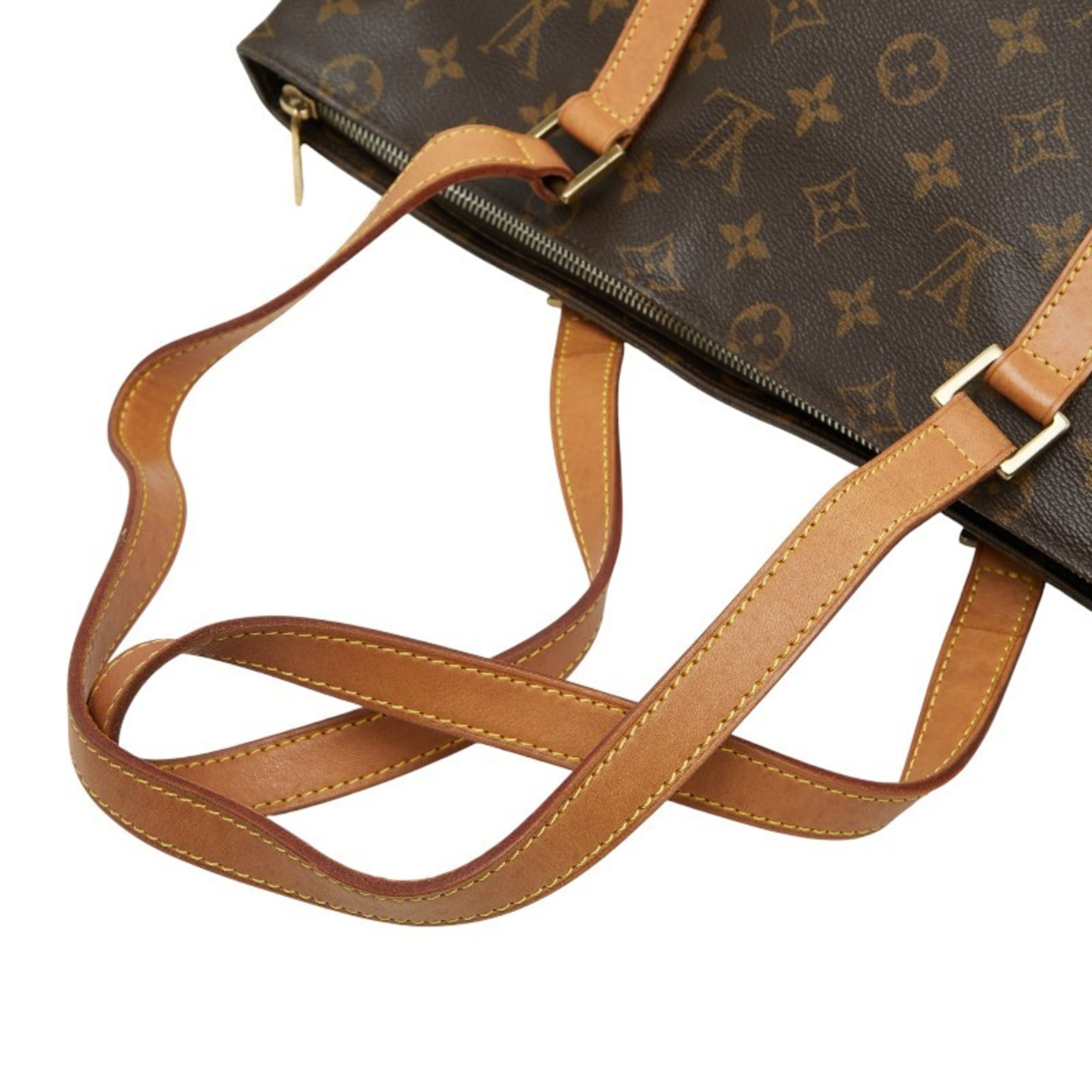 Louis Vuitton Brown Pvc Shoulder Bag Tote Bag
