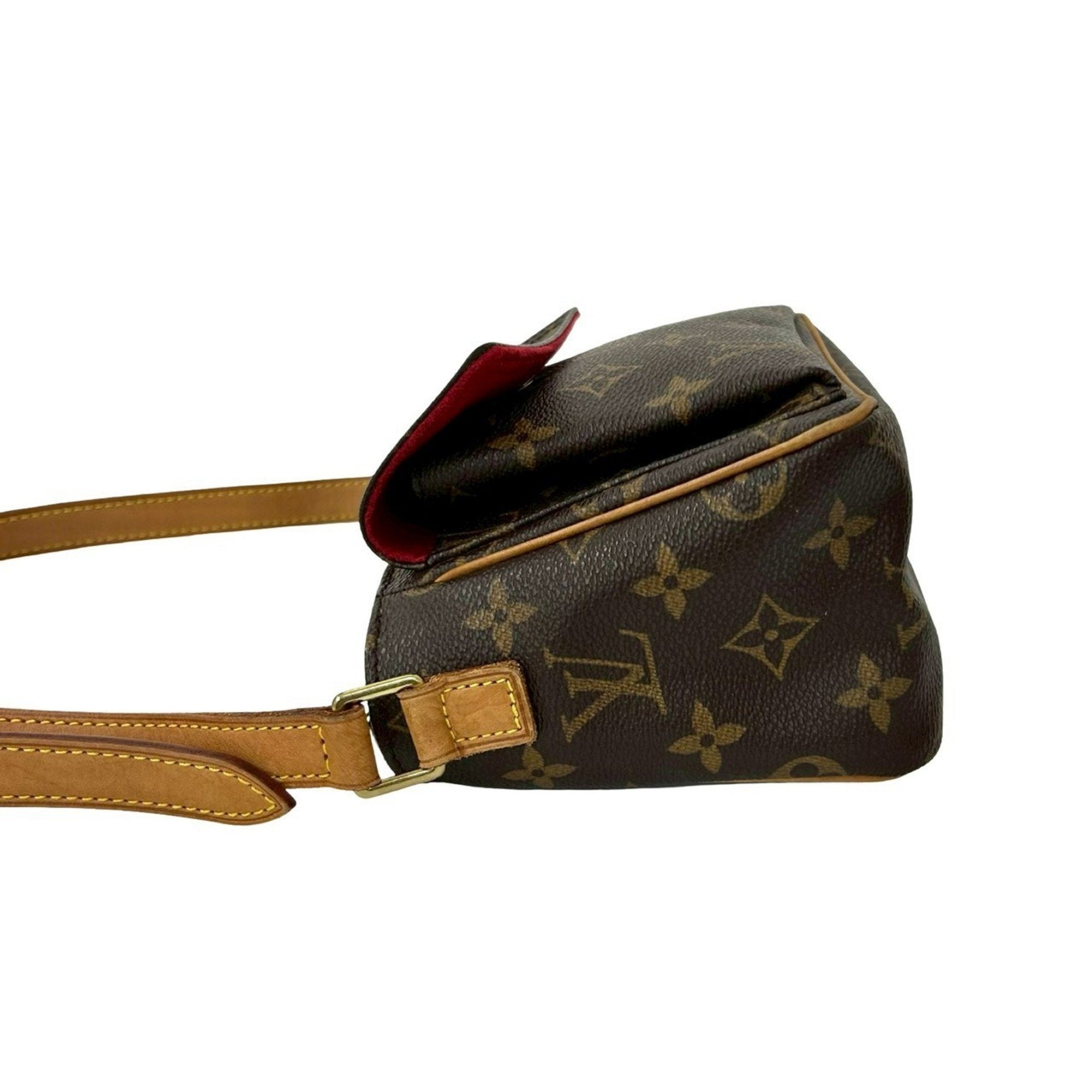 Louis Vuitton Brown Leather Pvc Pochette Shoulder Bag