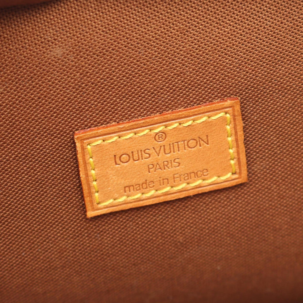 Louis Vuitton Monogram Brown Coated Canvas Leather Handbag