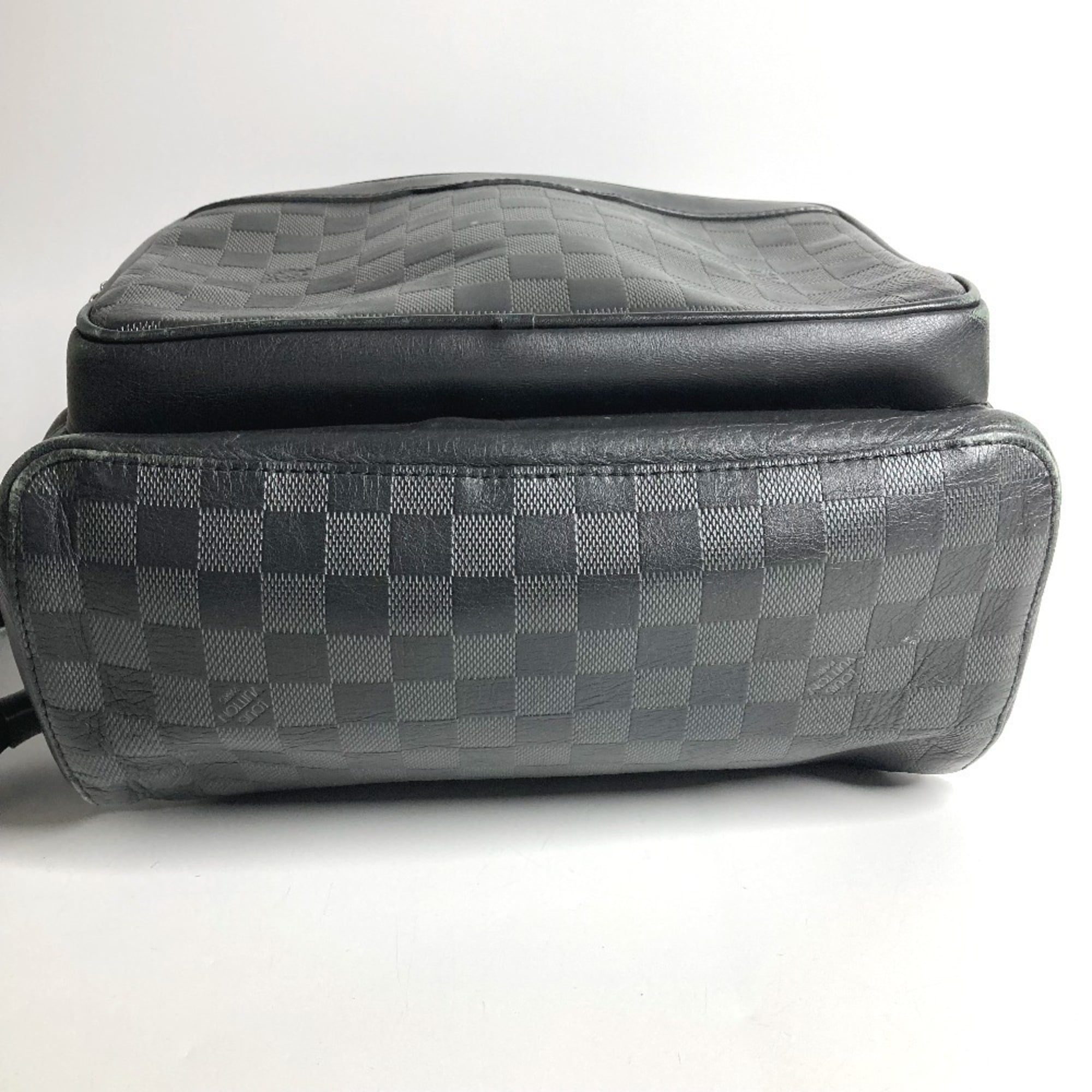 Louis Vuitton Black Damier Infini Leather Backpack