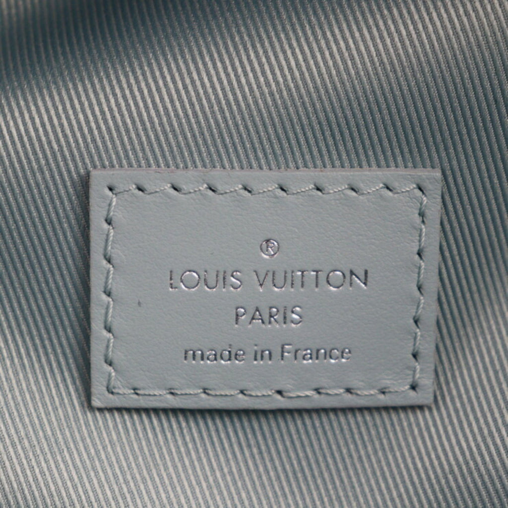 Louis Vuitton Light Blue Pvc Leather Backpack Handbag