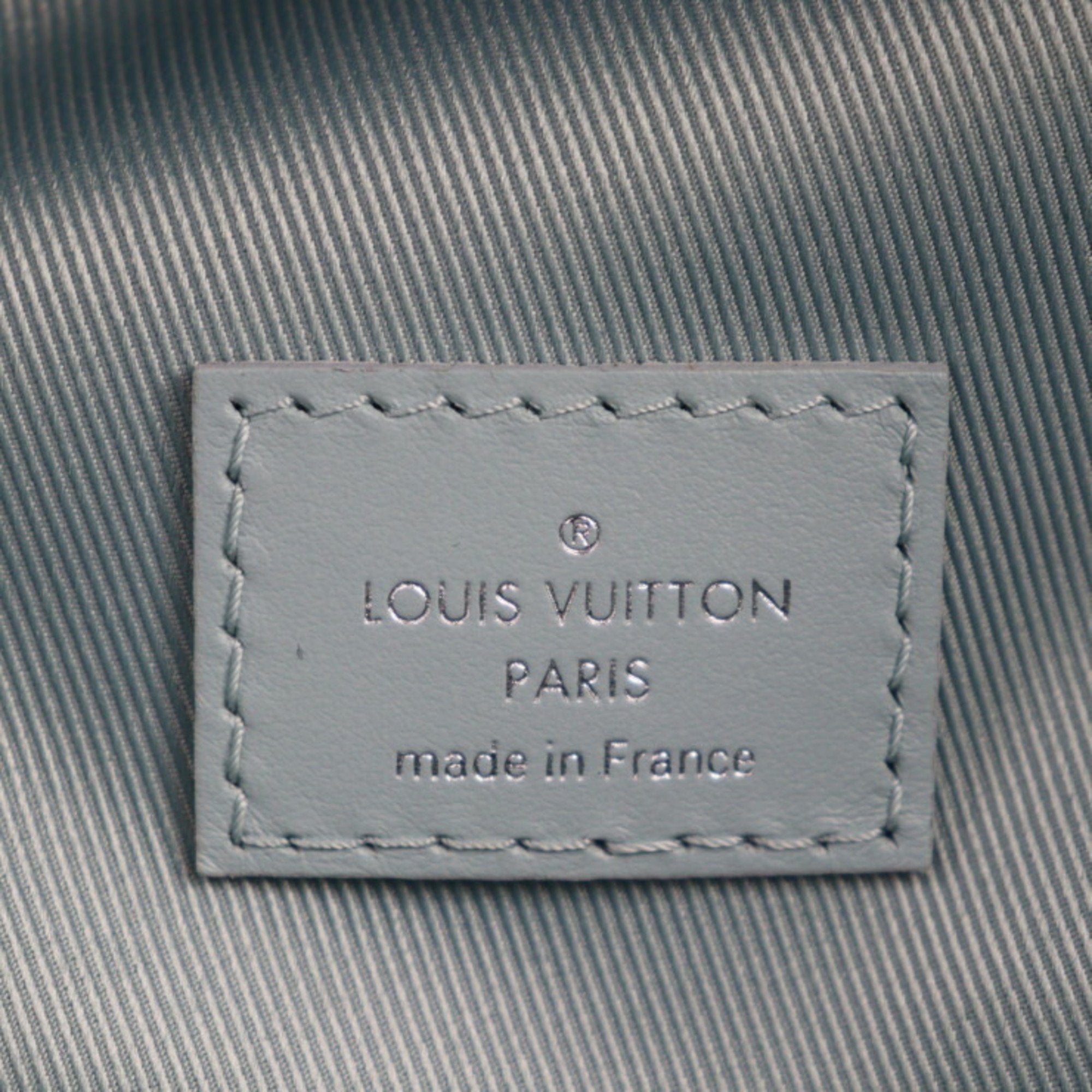 Louis Vuitton Light Blue Pvc Leather Backpack Handbag