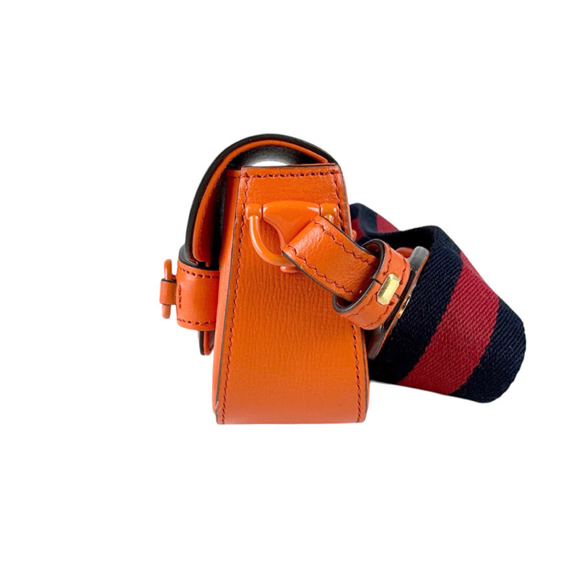 Gucci Orange Leather Shoulder Bag (Pre-Owned)