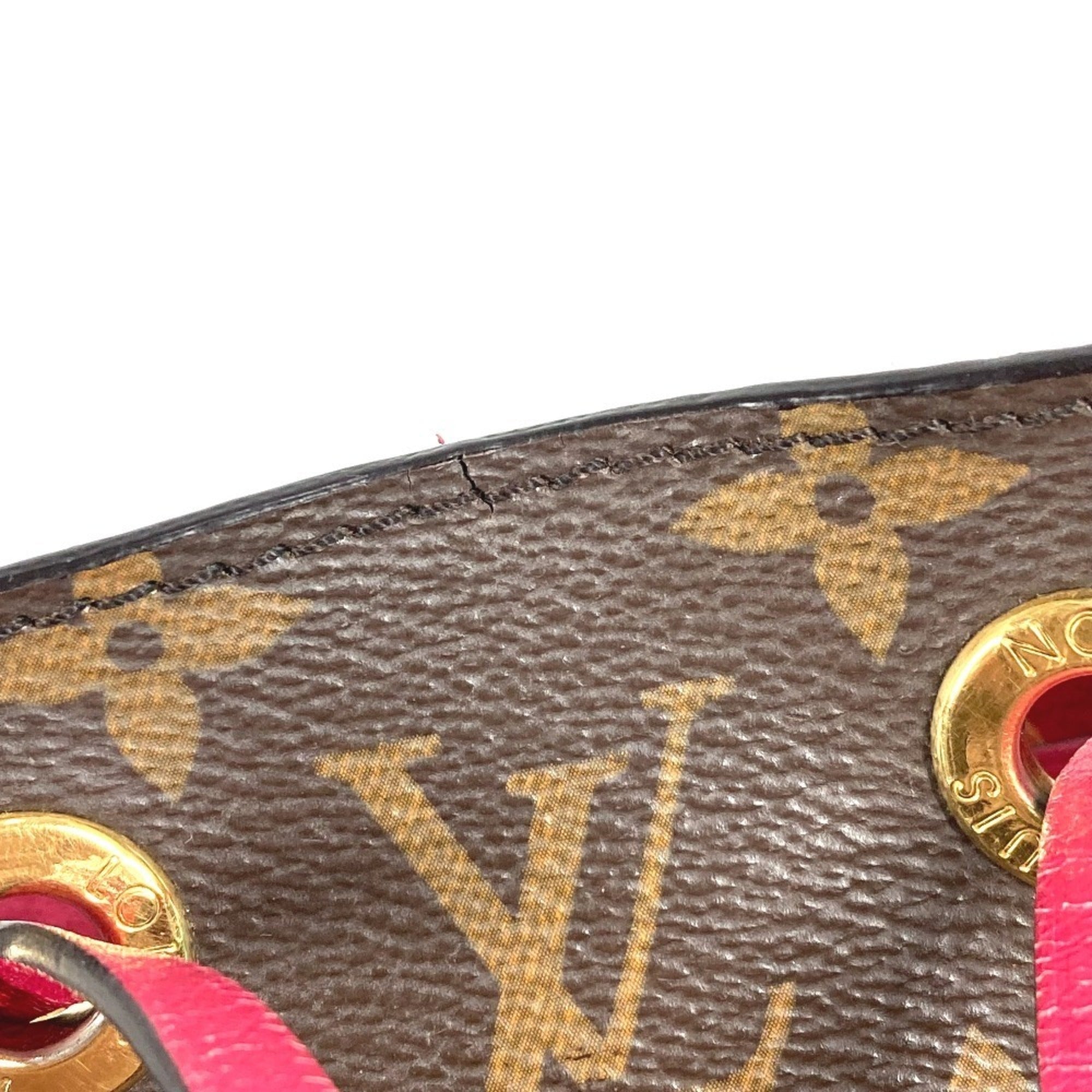 Louis Vuitton Brown Pink Monogram Shoulder Bag