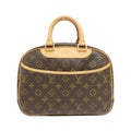 Louis Vuitton Brown Coated Canvas Handbag