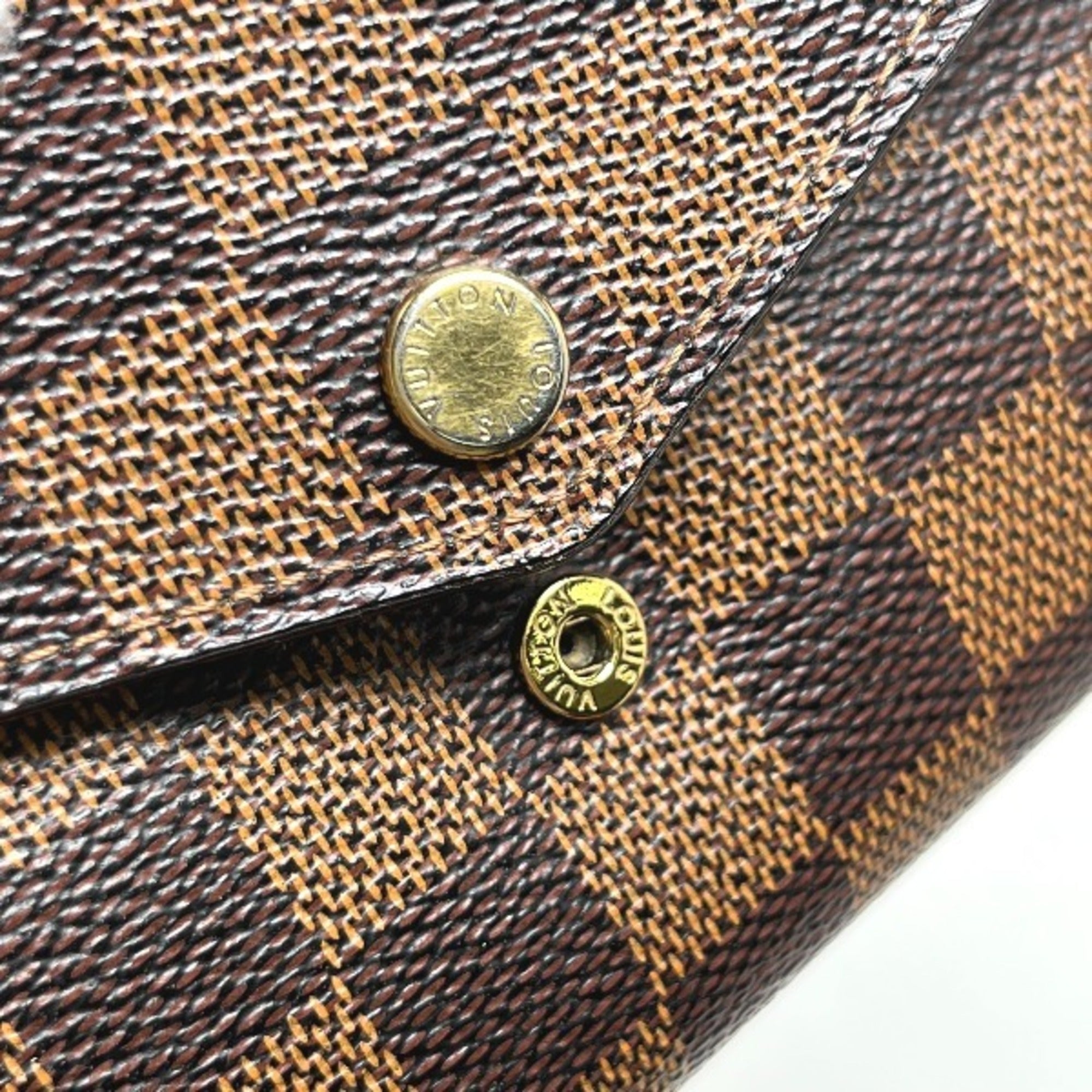 Louis Vuitton Ebene Damier Canvas Long Wallet