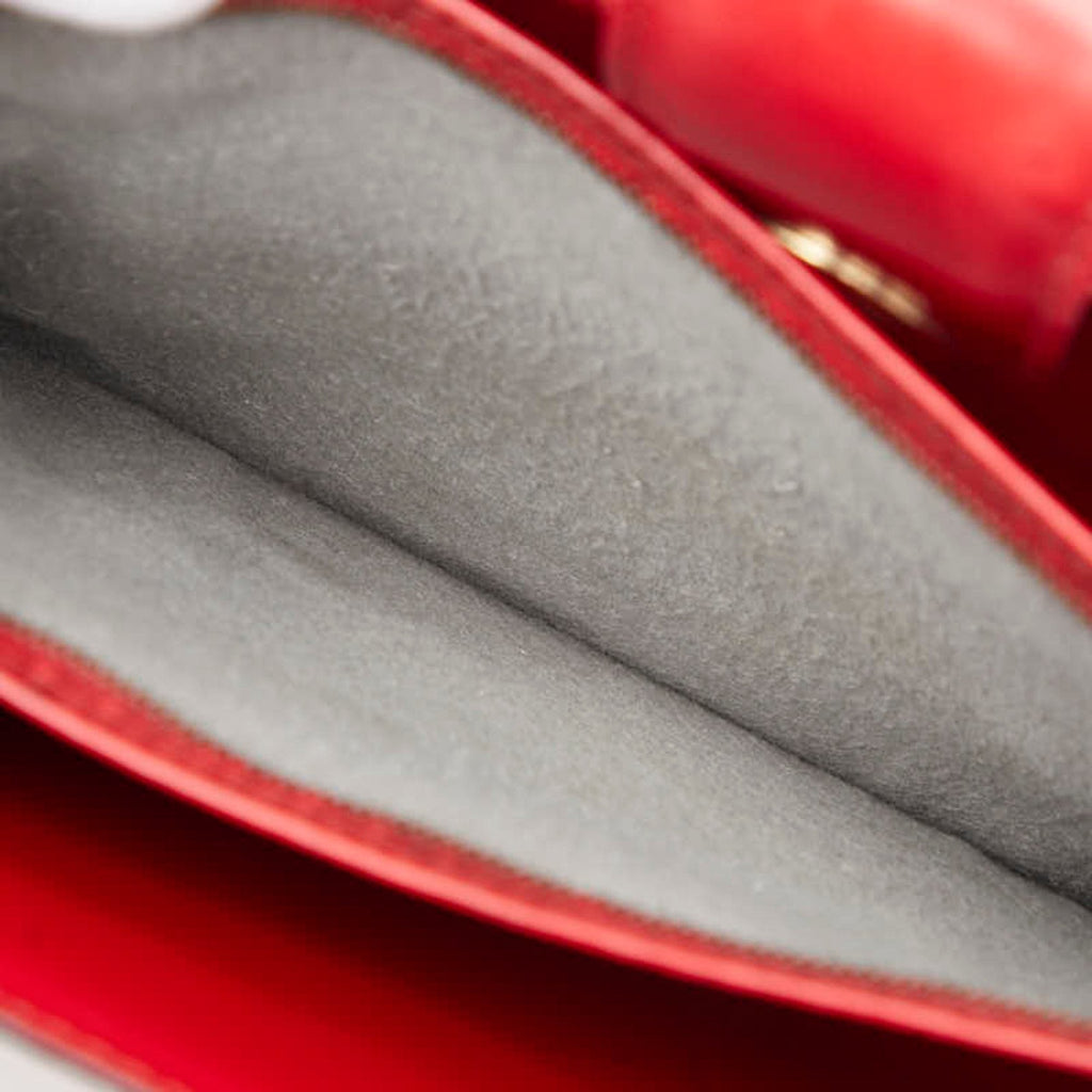 Louis Vuitton Castilian Red Leather Shoulder Bag