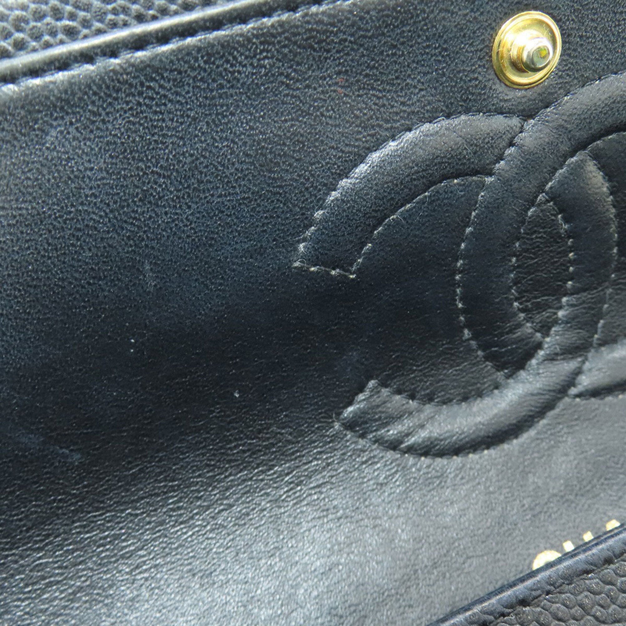 Chanel Black Leather Shoulder Bag