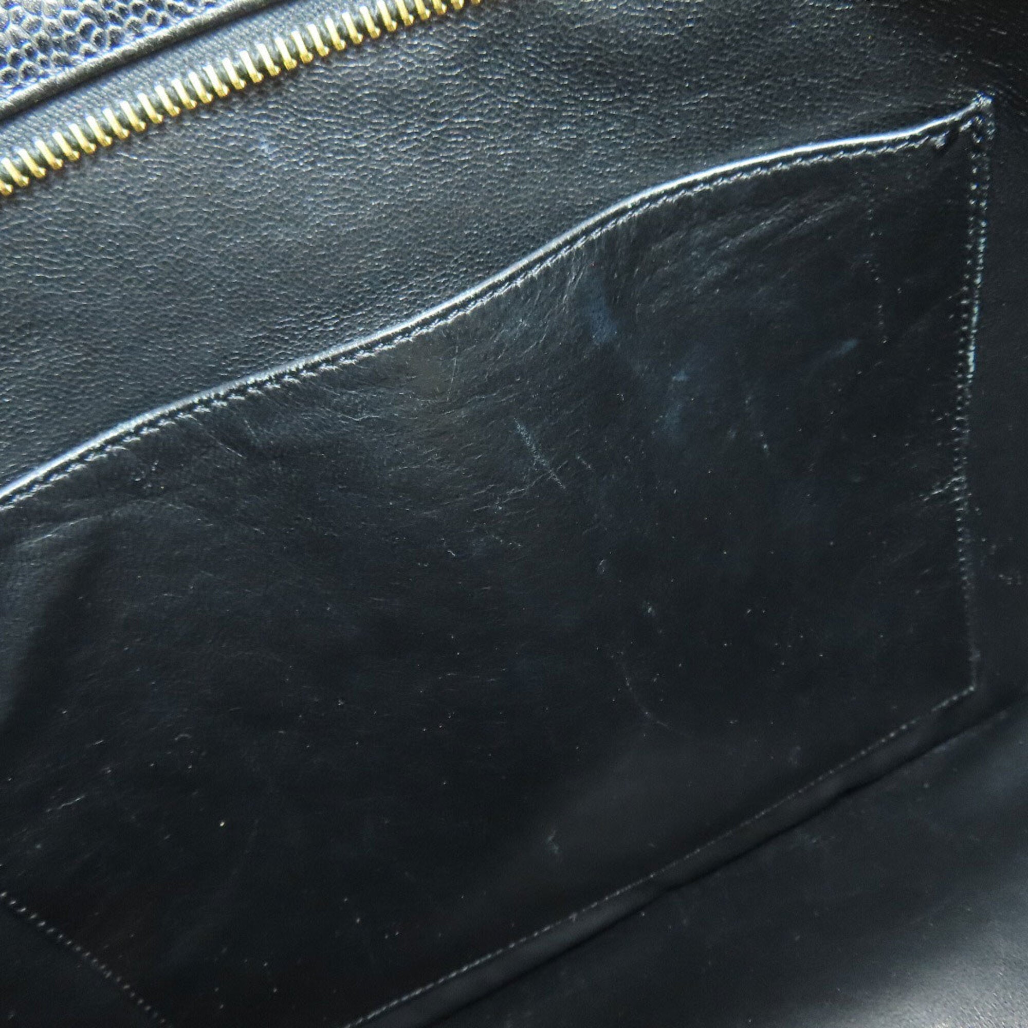 Chanel Black Leather Tote Bag