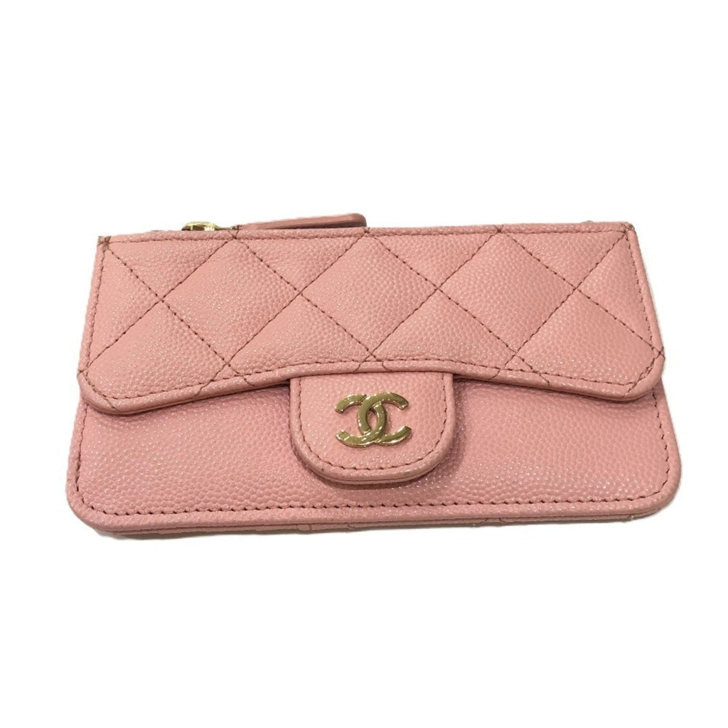 Chanel Pink Grained Calfskin Coin Purse/Coin Case