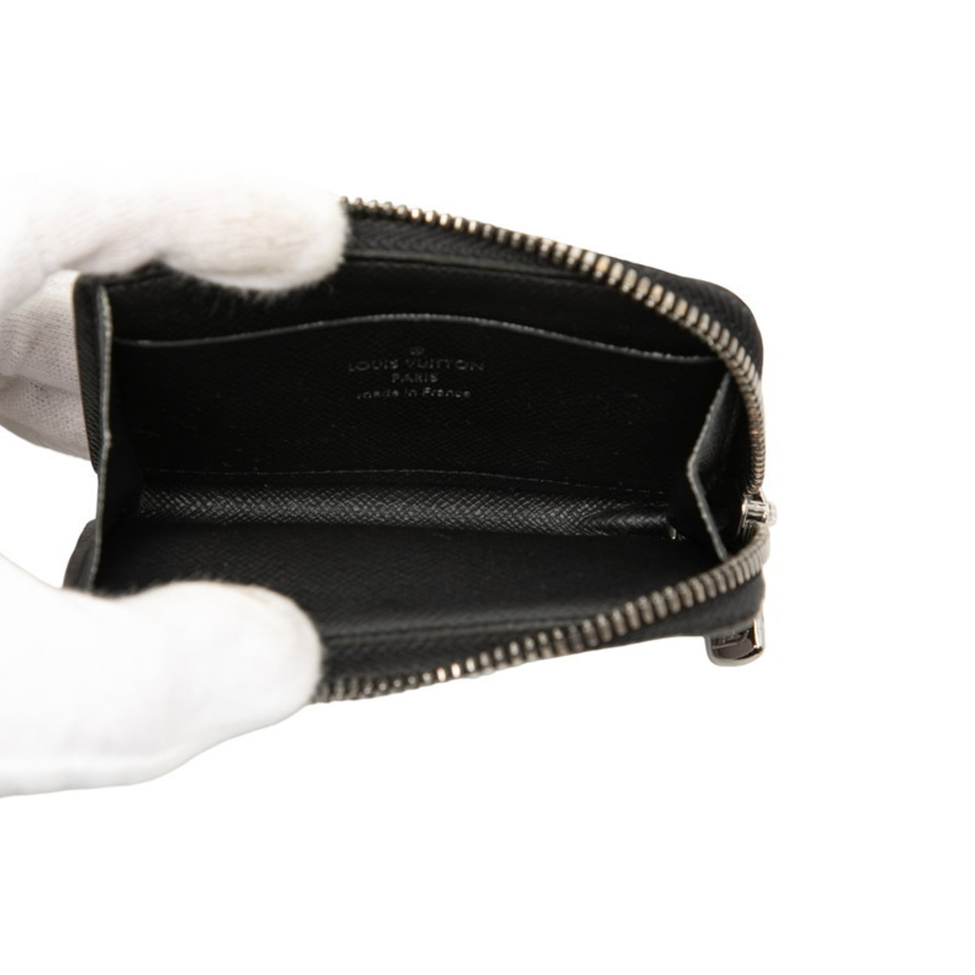 Louis Vuitton Black Pvc Leather Coin Purse/Coin Case