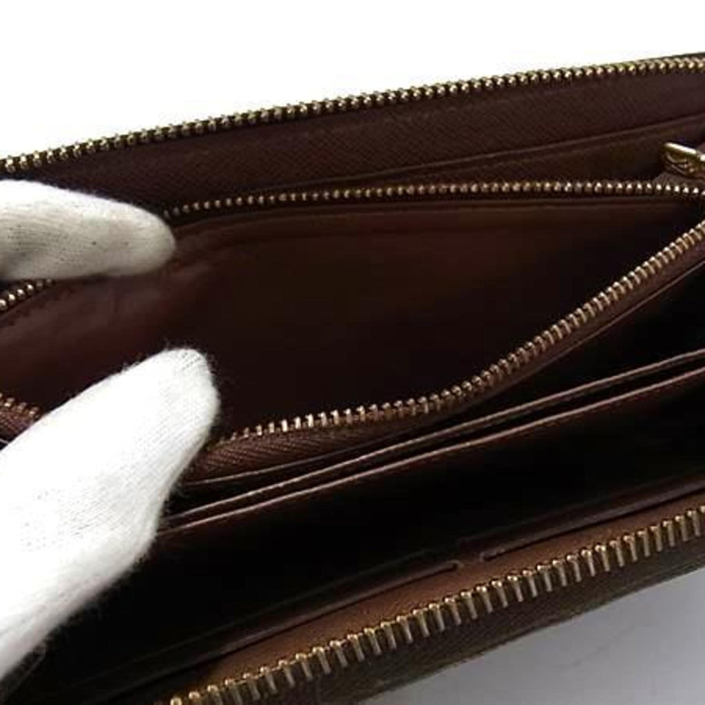 Louis Vuitton Brown Pvc Leather Long Wallet