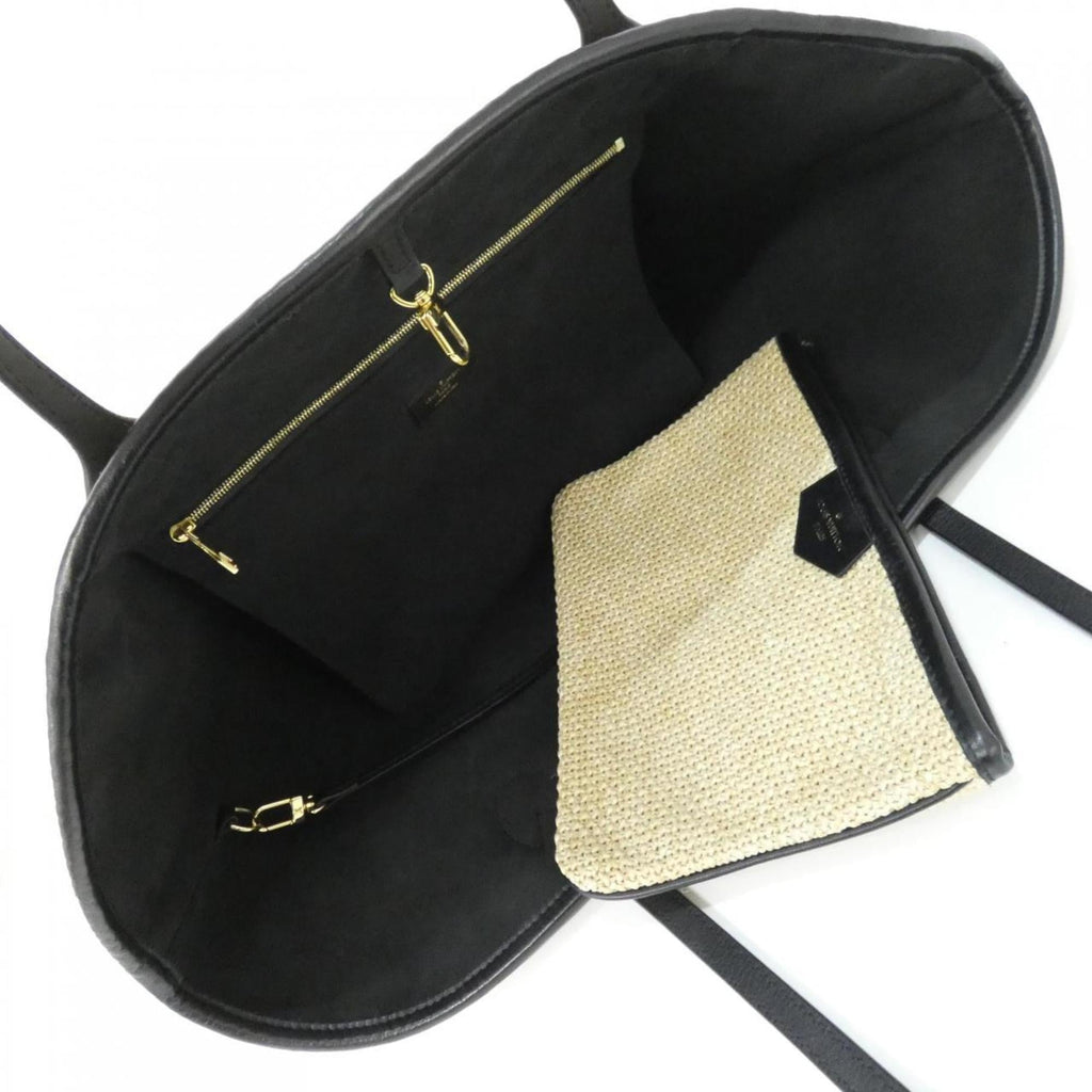 Louis Vuitton Black Raffia Handbag