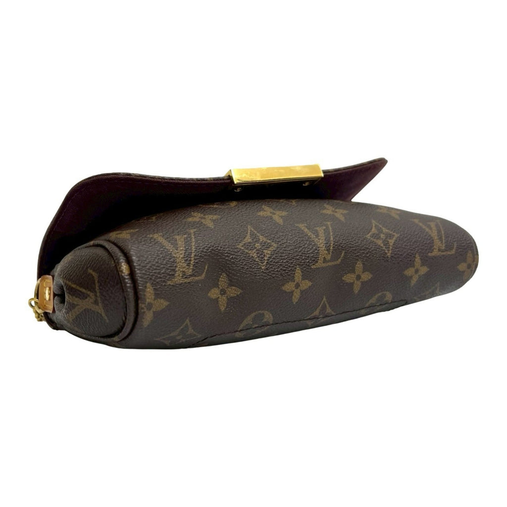 Louis Vuitton Brown Leather Pvc Handbag Shoulder Bag