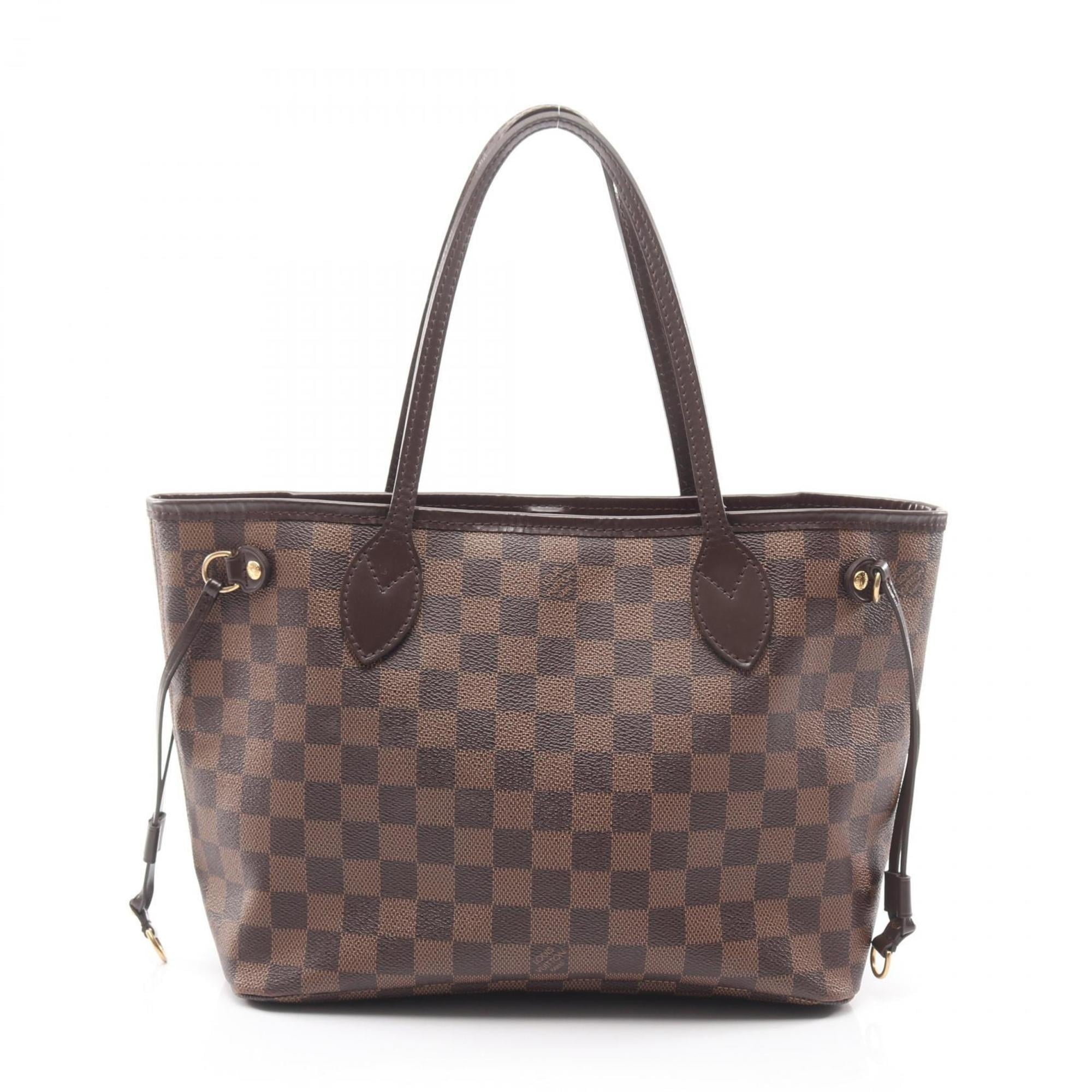 Louis Vuitton Brown Ebene Coated Canvas Leather Tote Bag