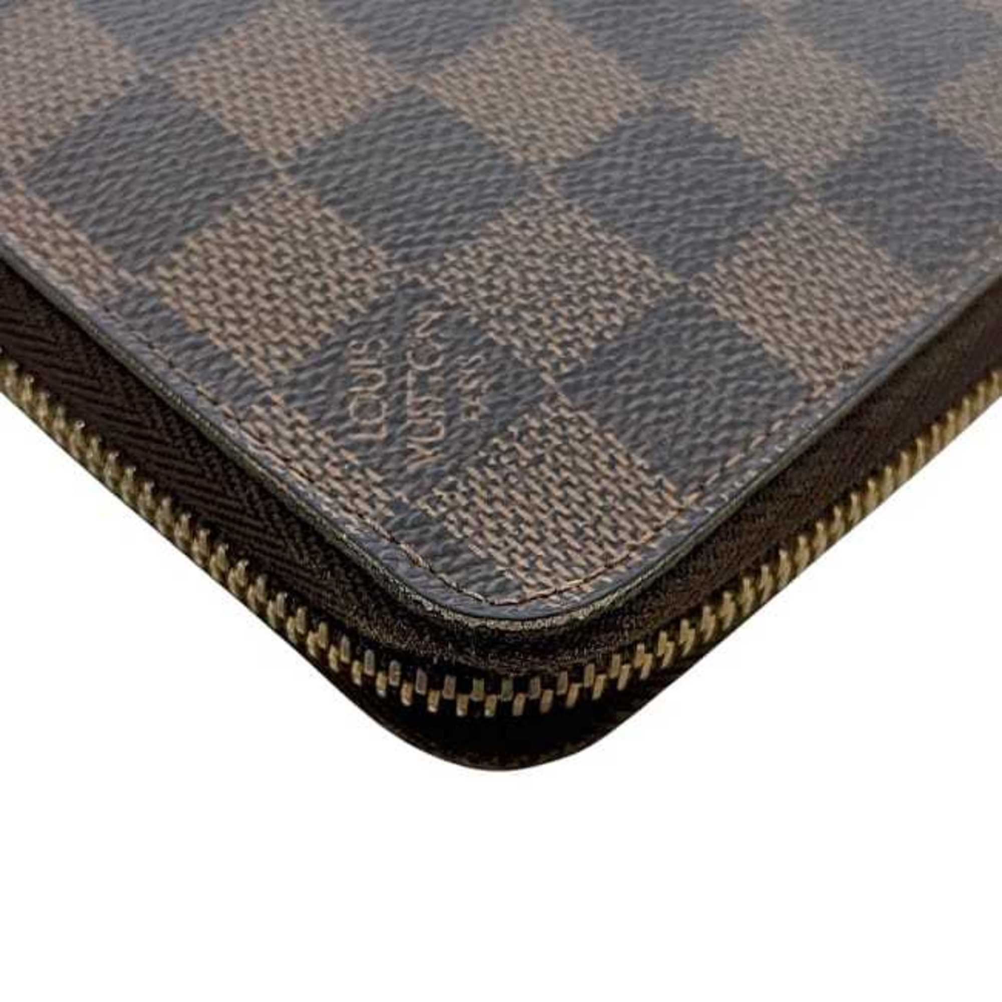 Louis Vuitton Brown Damier Canvas Ebene Damier Canvas Long Wallet