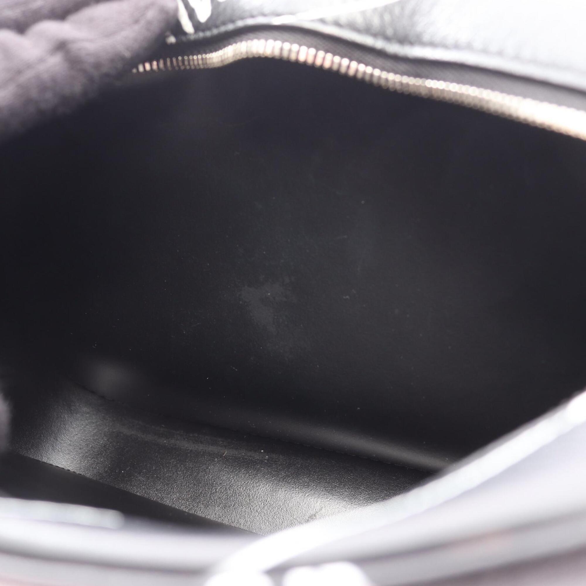 Balenciaga Black White Leather Shoulder