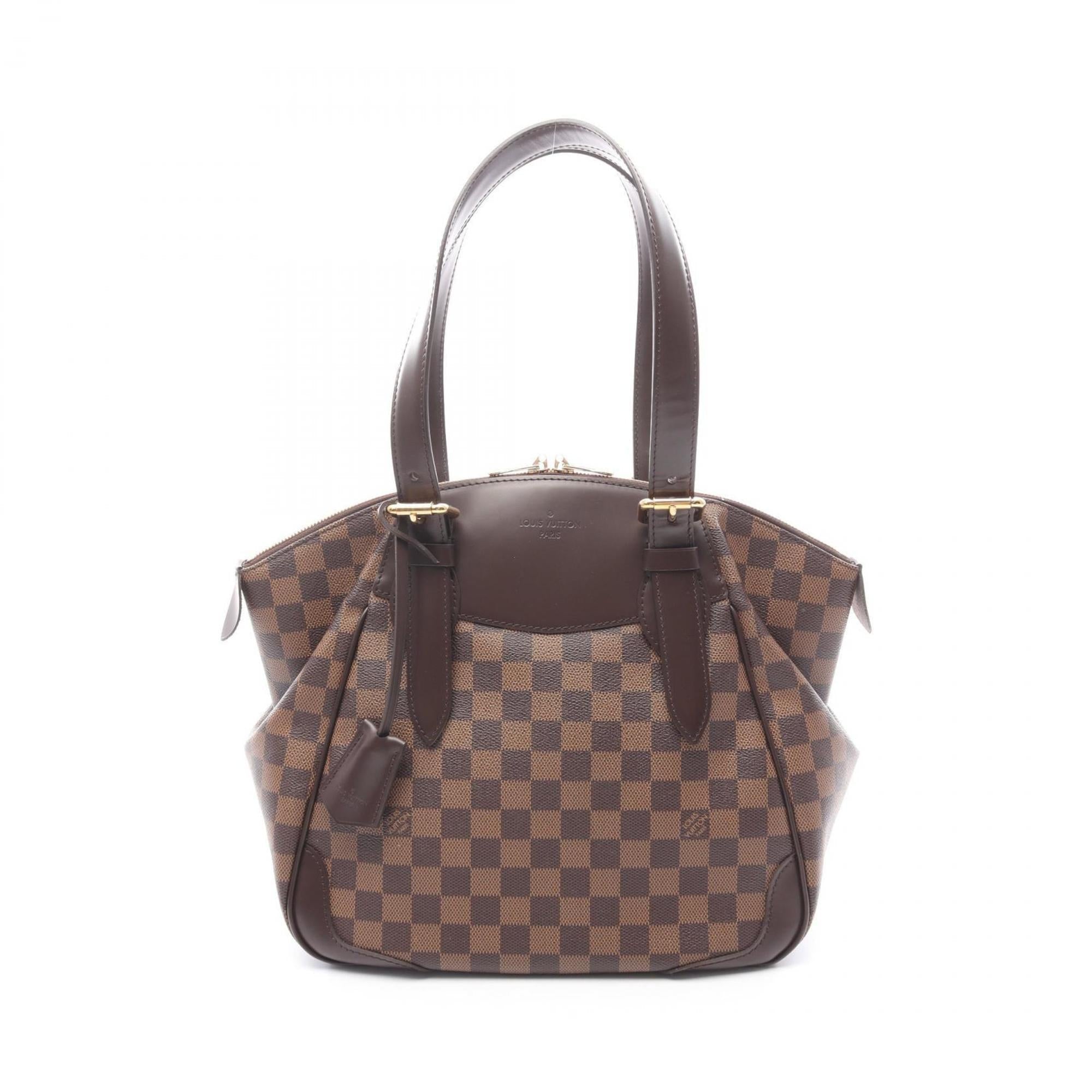 Louis Vuitton Damier Brown Ebene Coated Canvas Leather Shoulder Bag