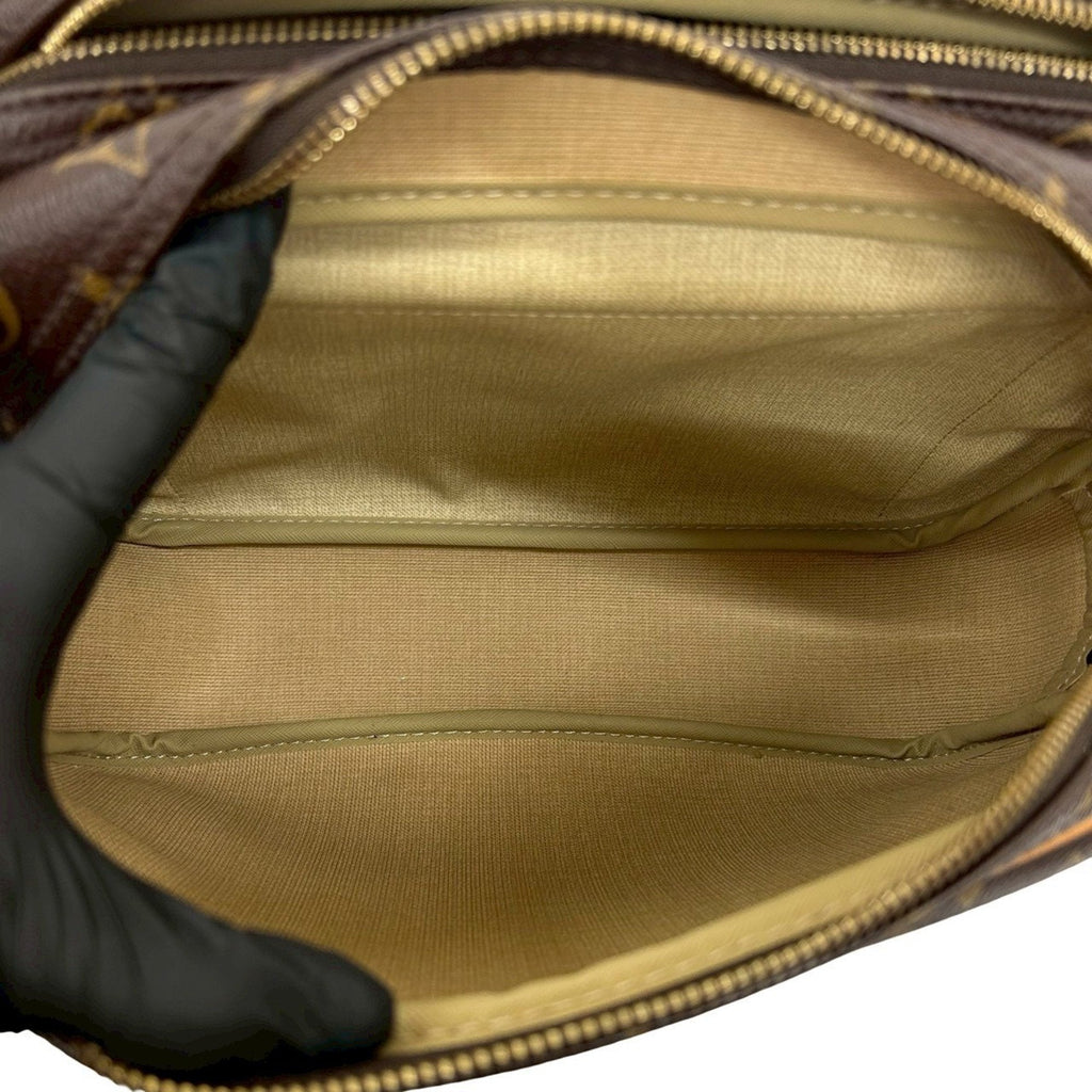 Louis Vuitton Brown Leather Pvc Pochette Shoulder Bag