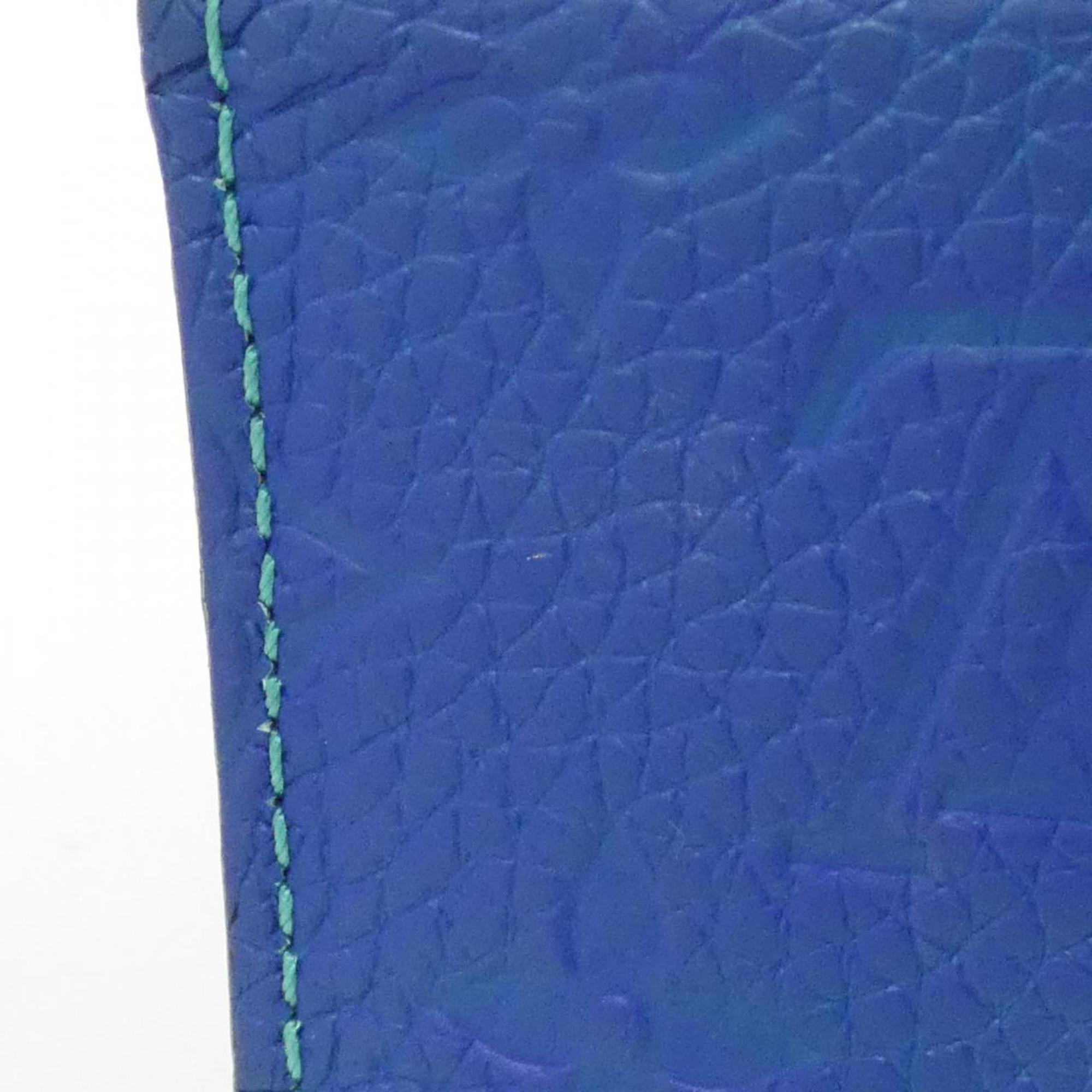 Louis Vuitton Blue Leather Shoulder Bag