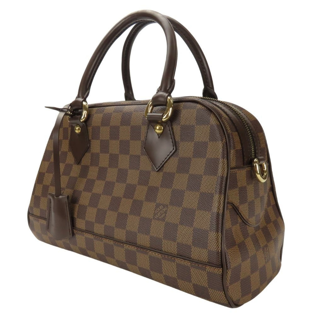 Louis Vuitton Brown Ebene Damier Canvas Leather Handbag