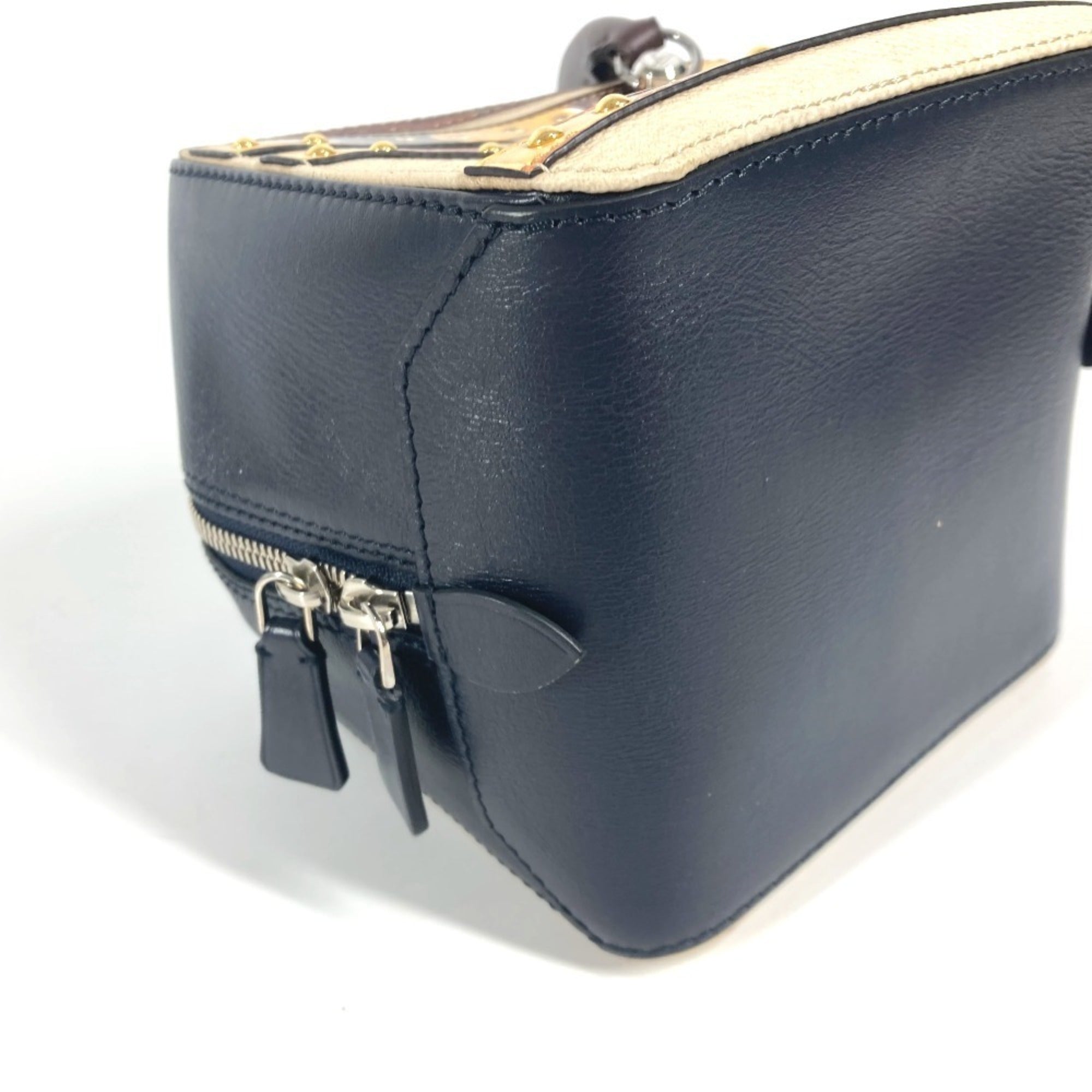 Louis Vuitton Navy Leather Handbag