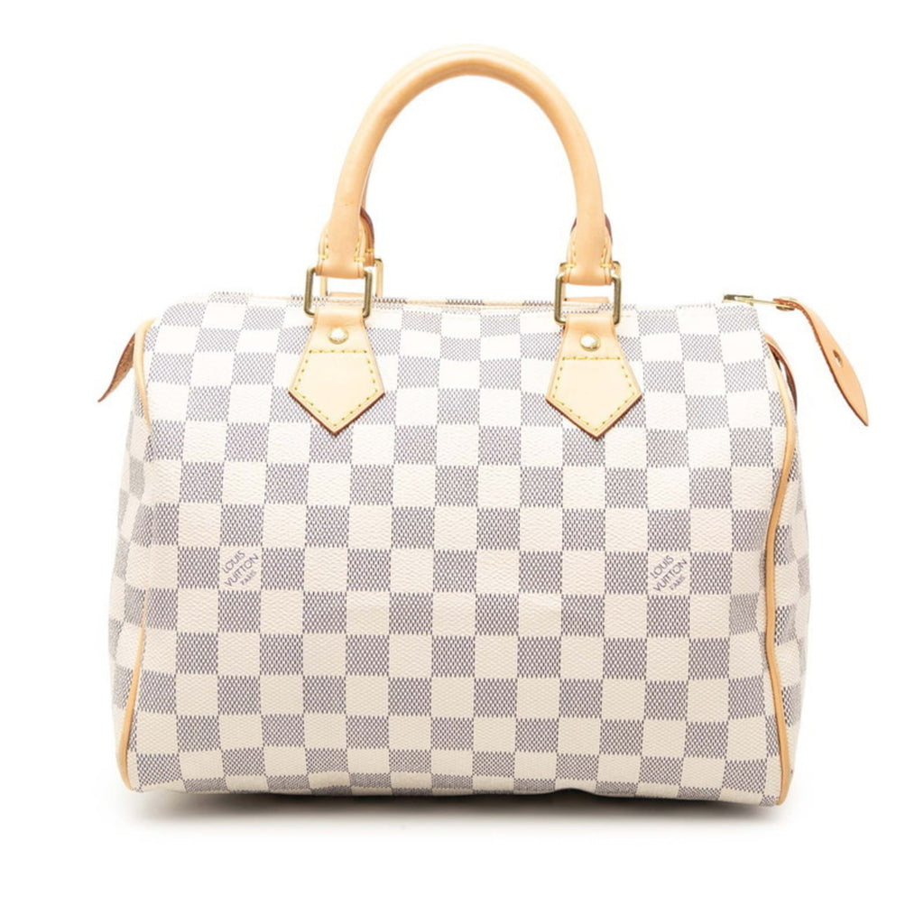 Louis Vuitton White Pvc Leather Boston Bag Handbag