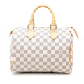 Louis Vuitton White Pvc Leather Boston Bag Handbag