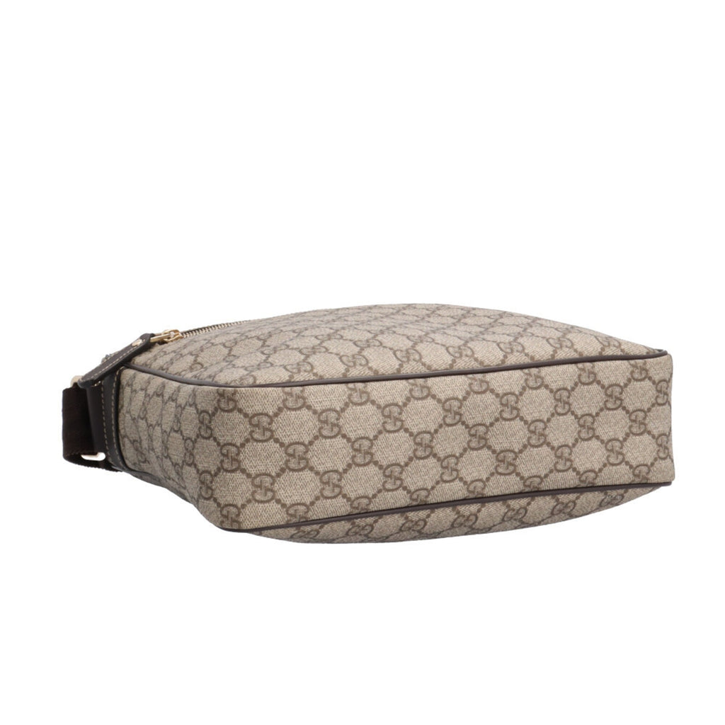 Gucci Beige Brown Gg Supreme Canvas Messenger Bag Shoulder Bag (Pre-Owned)