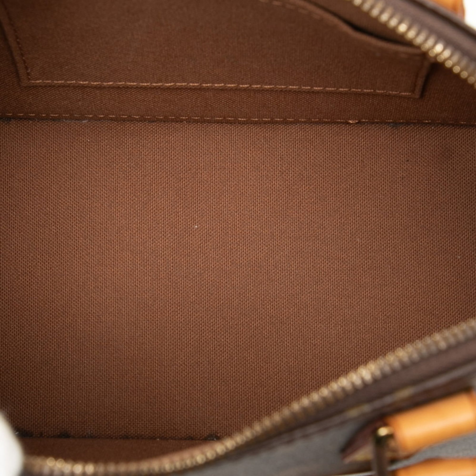 Louis Vuitton Brown Pvc Leather Handbag Shoulder Bag
