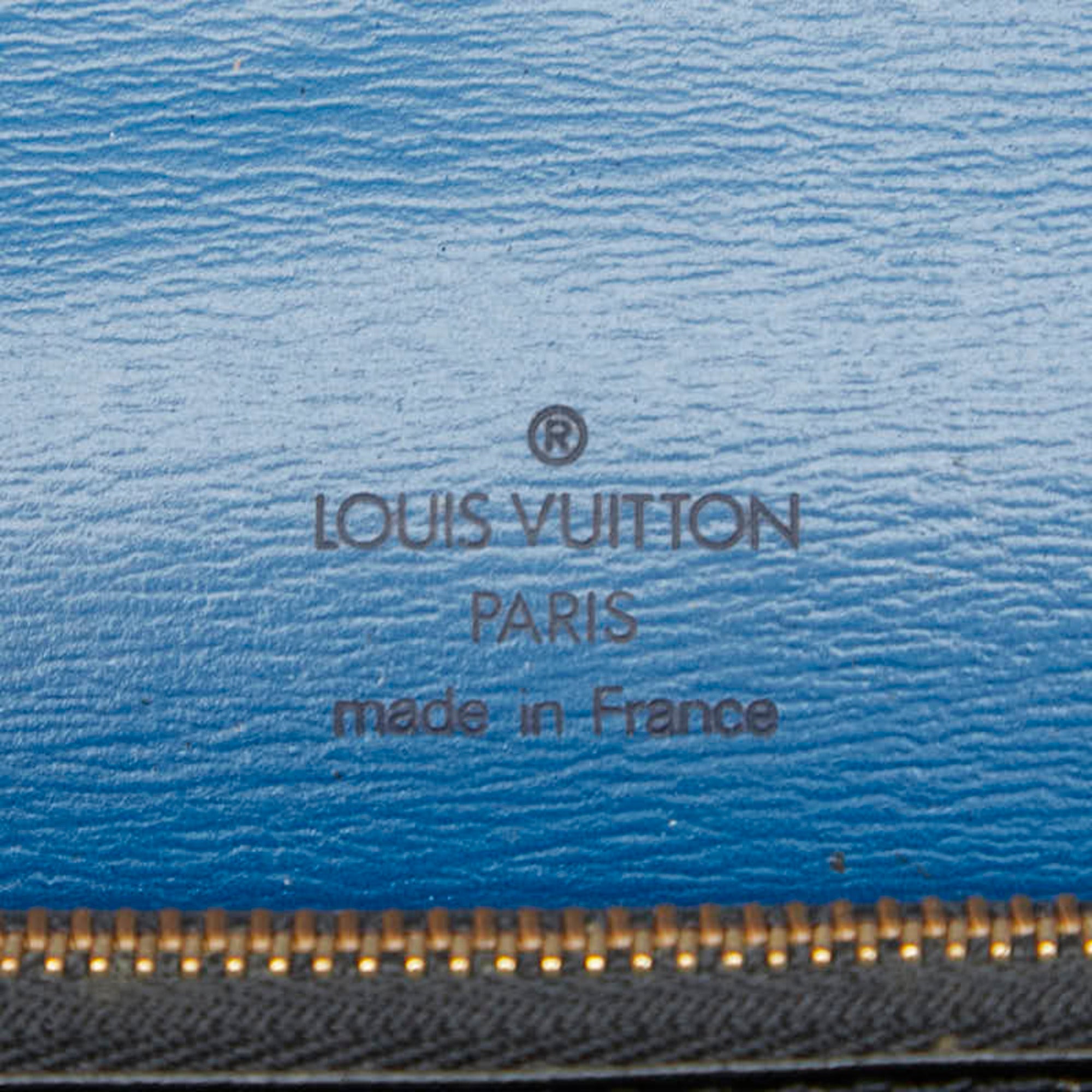 Louis Vuitton Epi Toledo Blue Leather Handbag