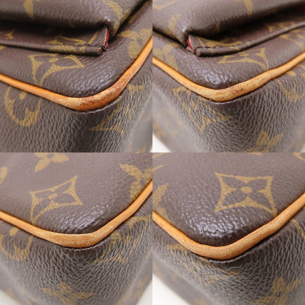 Louis Vuitton Brown Canvas Shoulder Bag