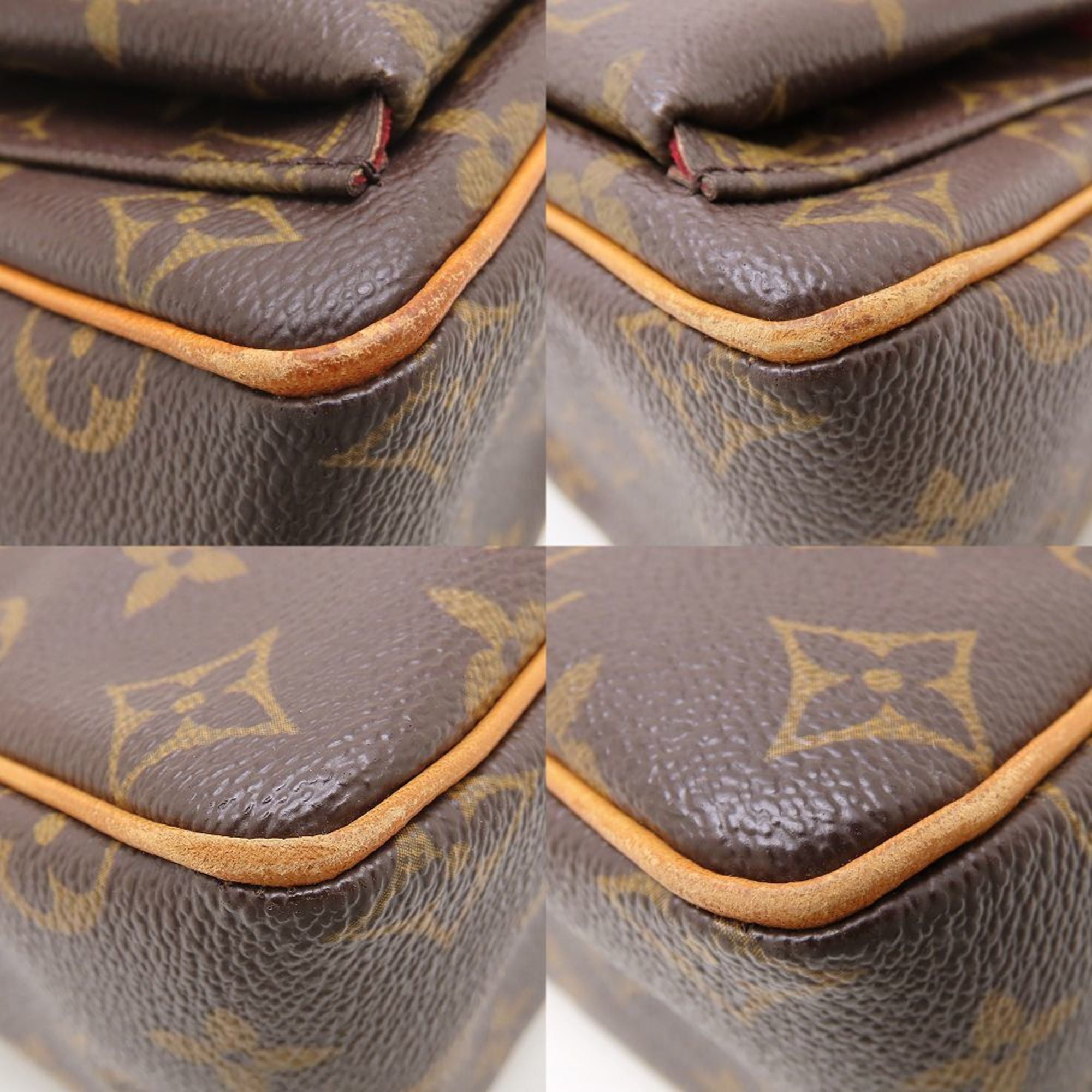 Louis Vuitton Brown Canvas Shoulder Bag