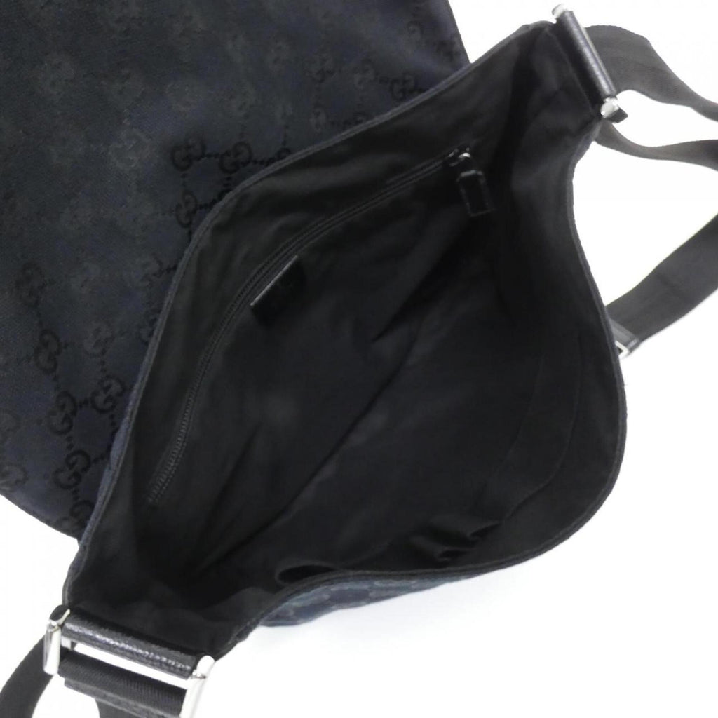 Gucci Black Gg Canvas Shoulder Bag (Pre-Owned)